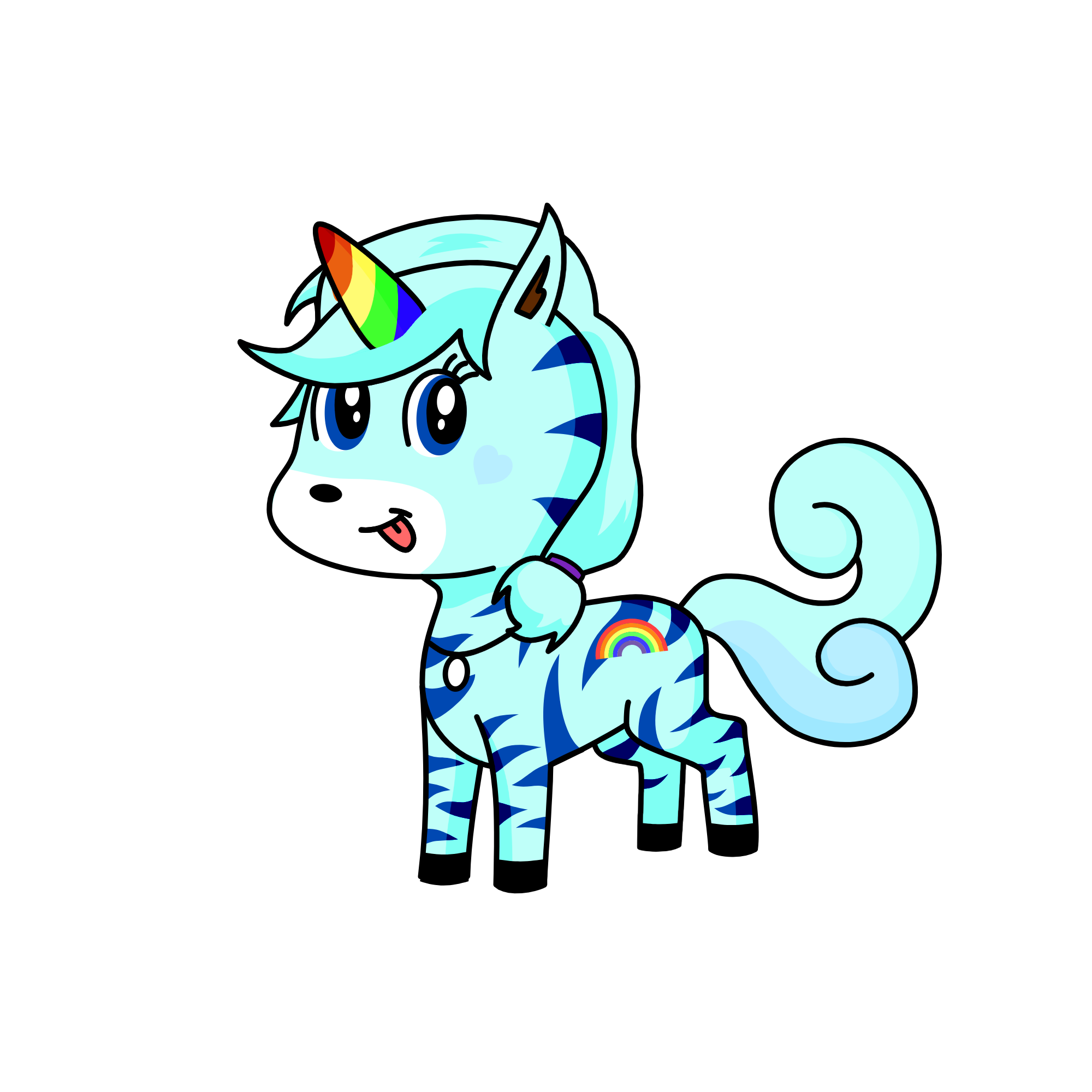 Rainbow Dash, the unicorn