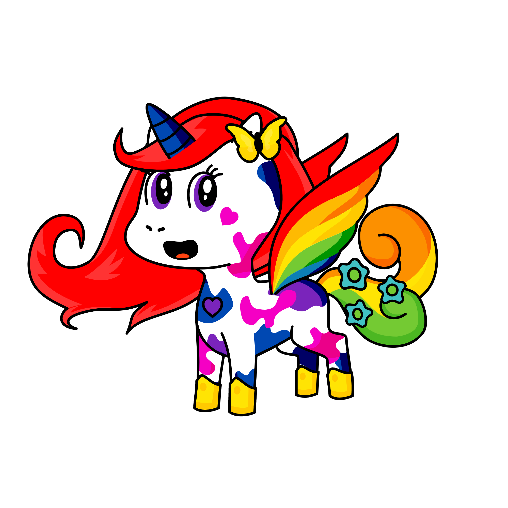 rainbow, the unicorn