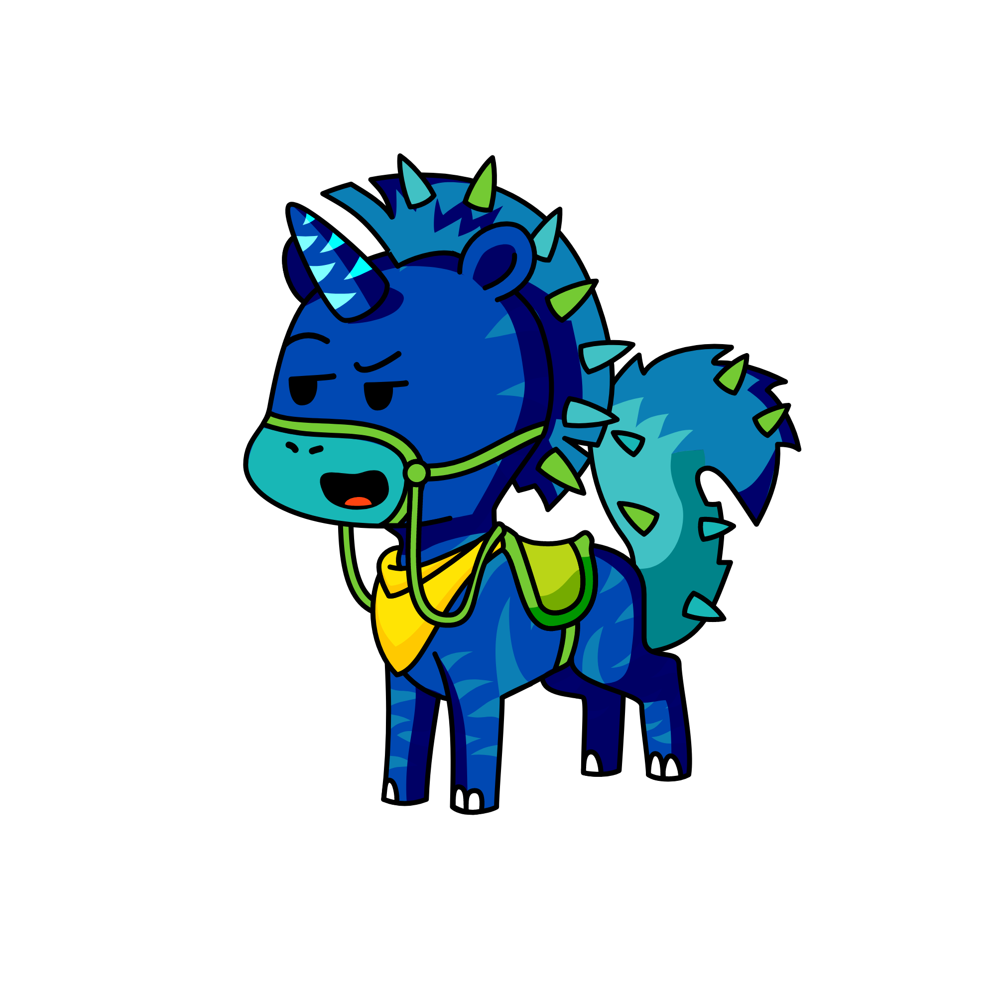 bluey, the unicorn