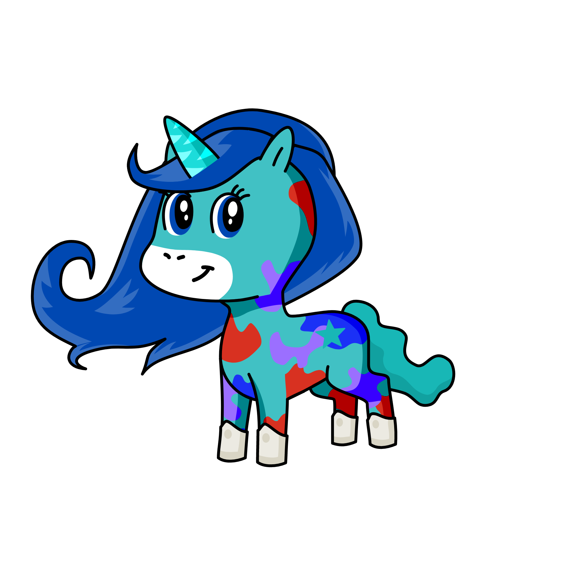 لونا, the unicorn