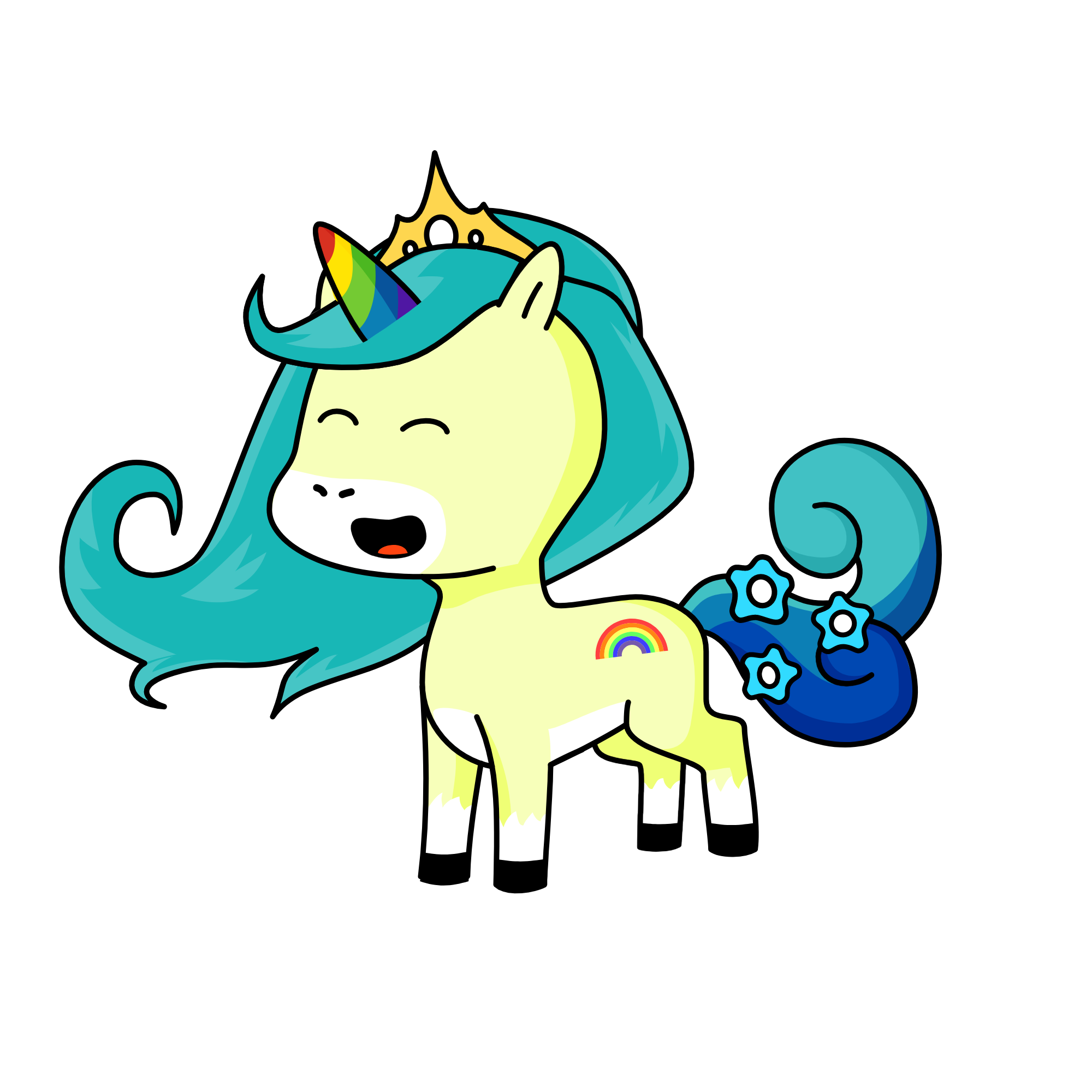 Glitter, the unicorn