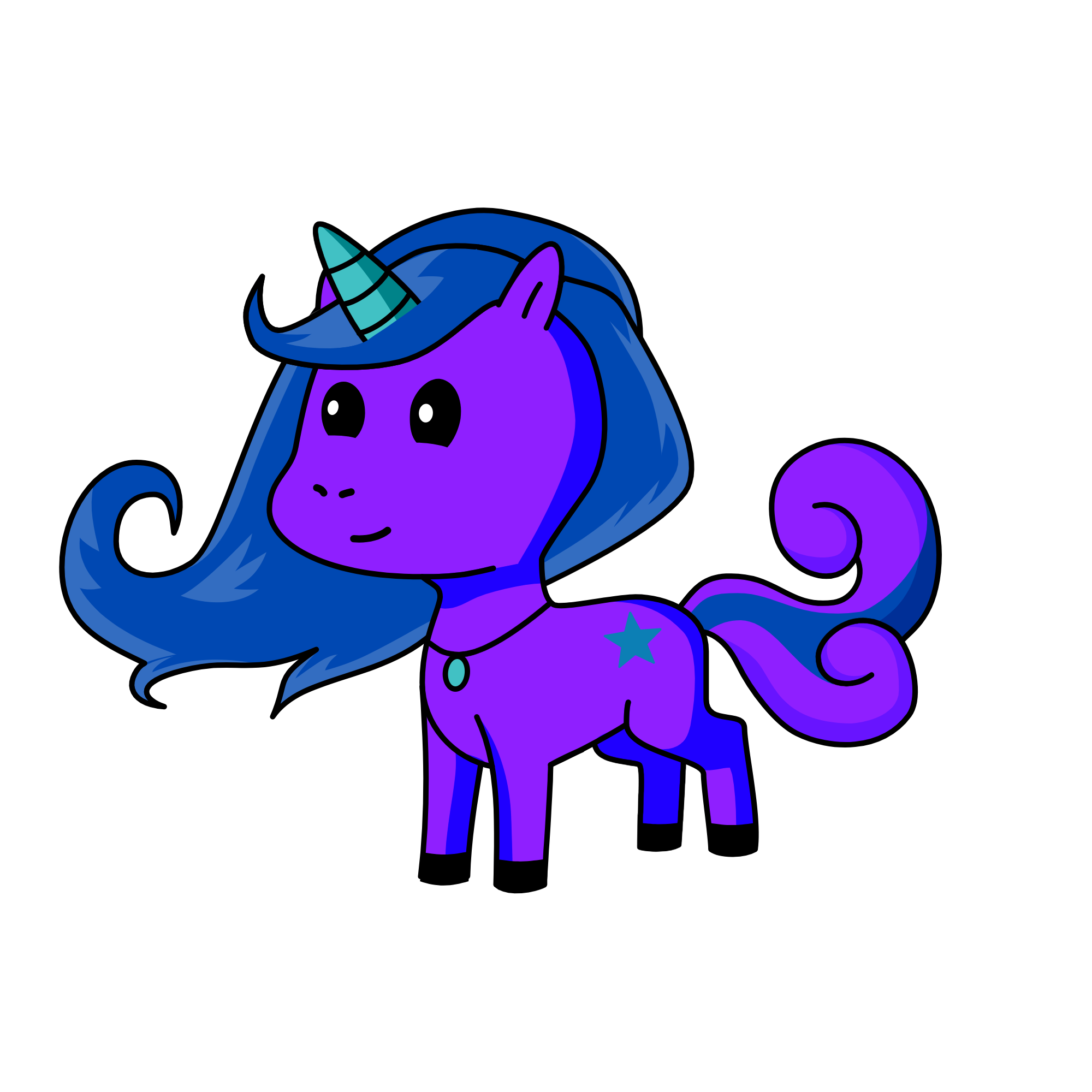 Midnight, the unicorn