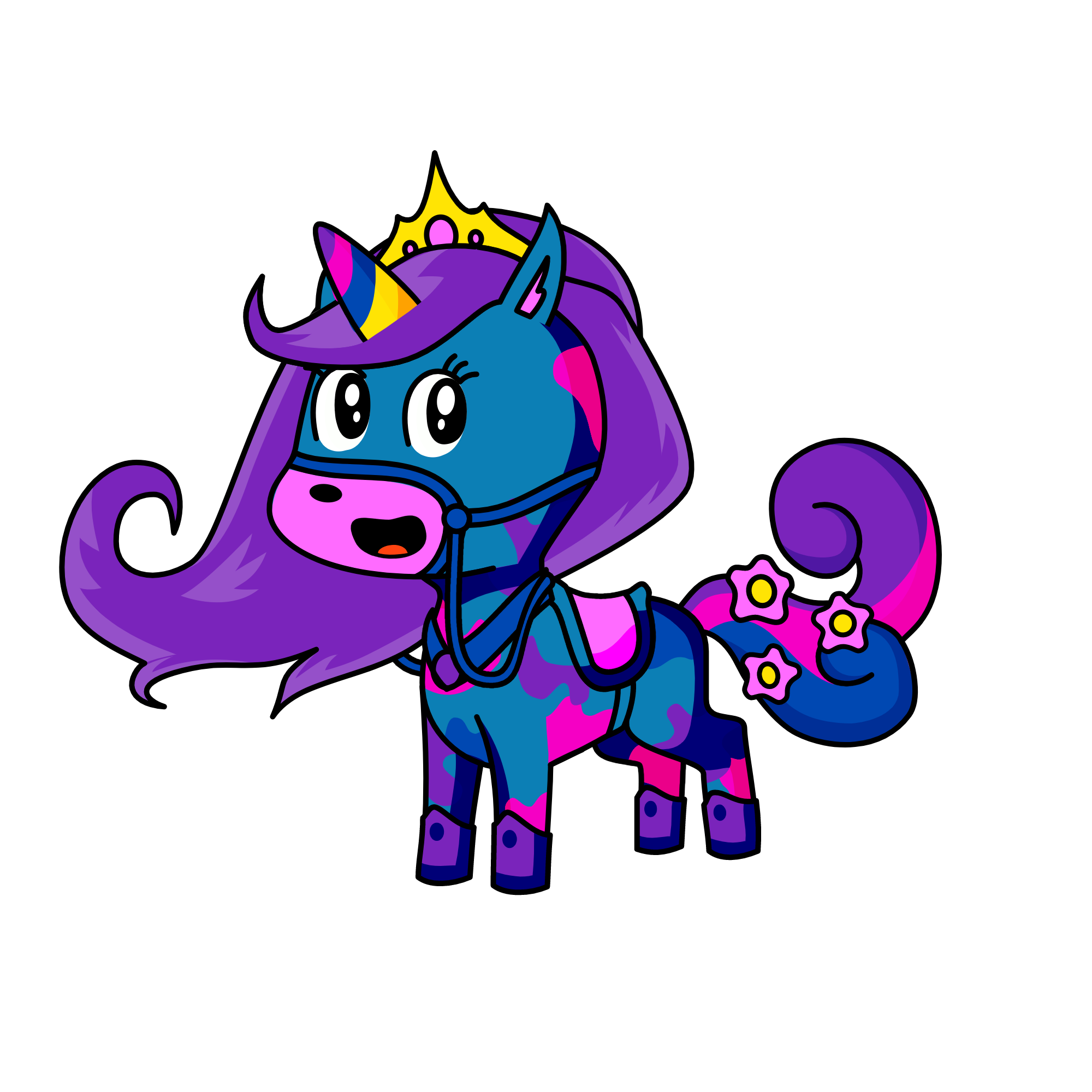 Queen Galaxy, the unicorn