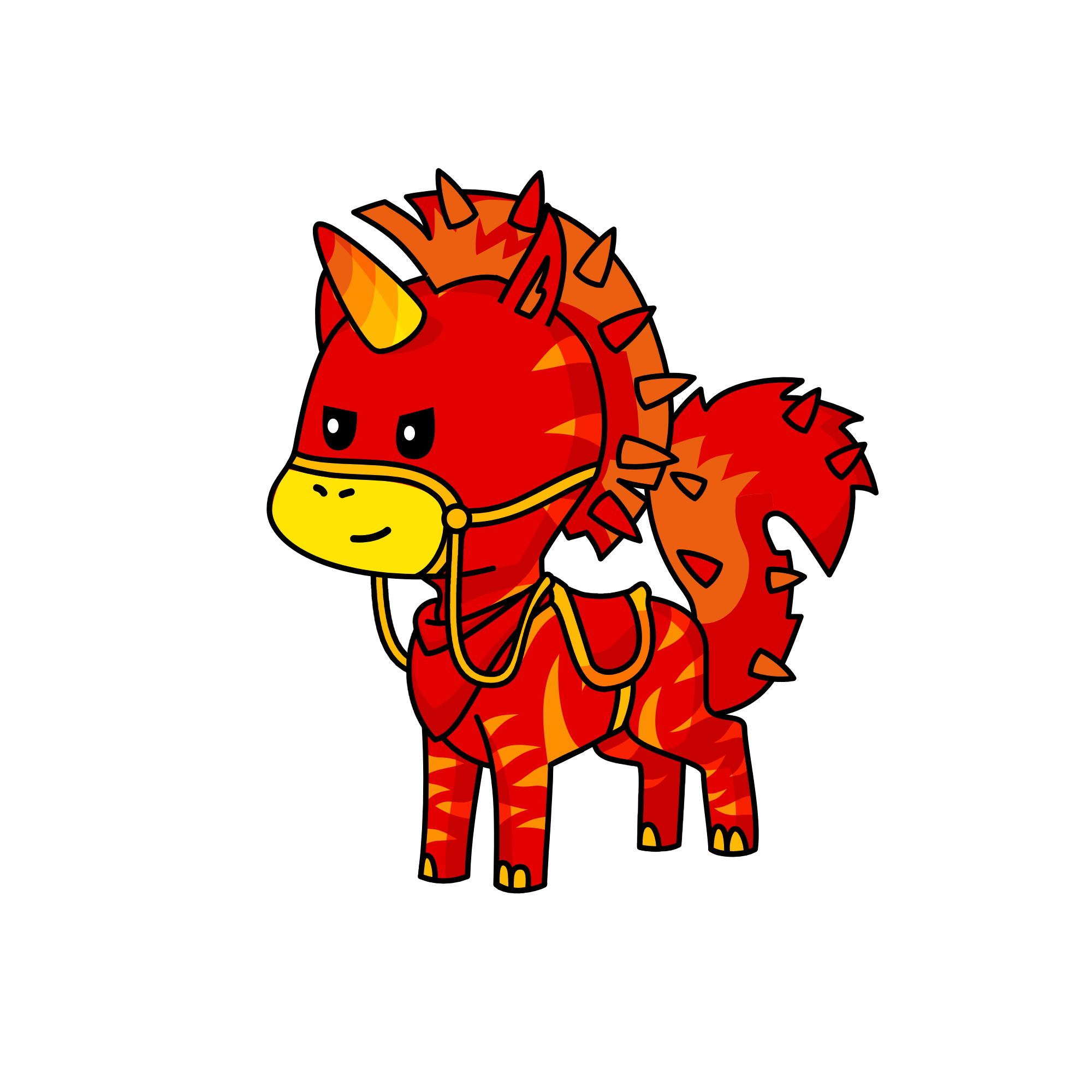 Flame, the unicorn