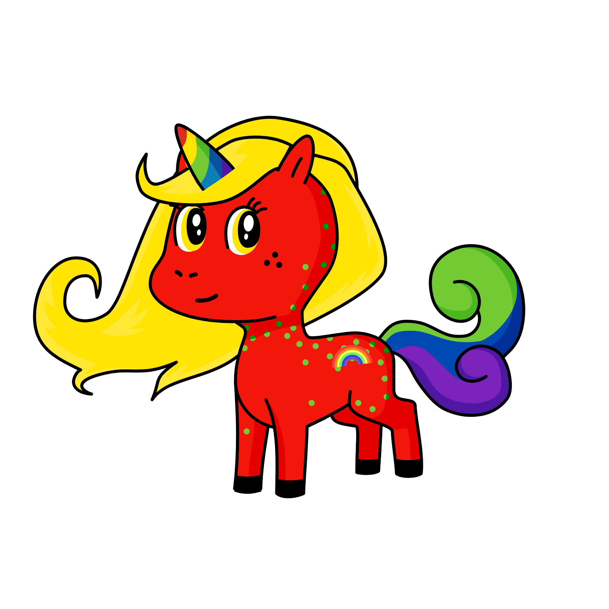 rainbow, the unicorn
