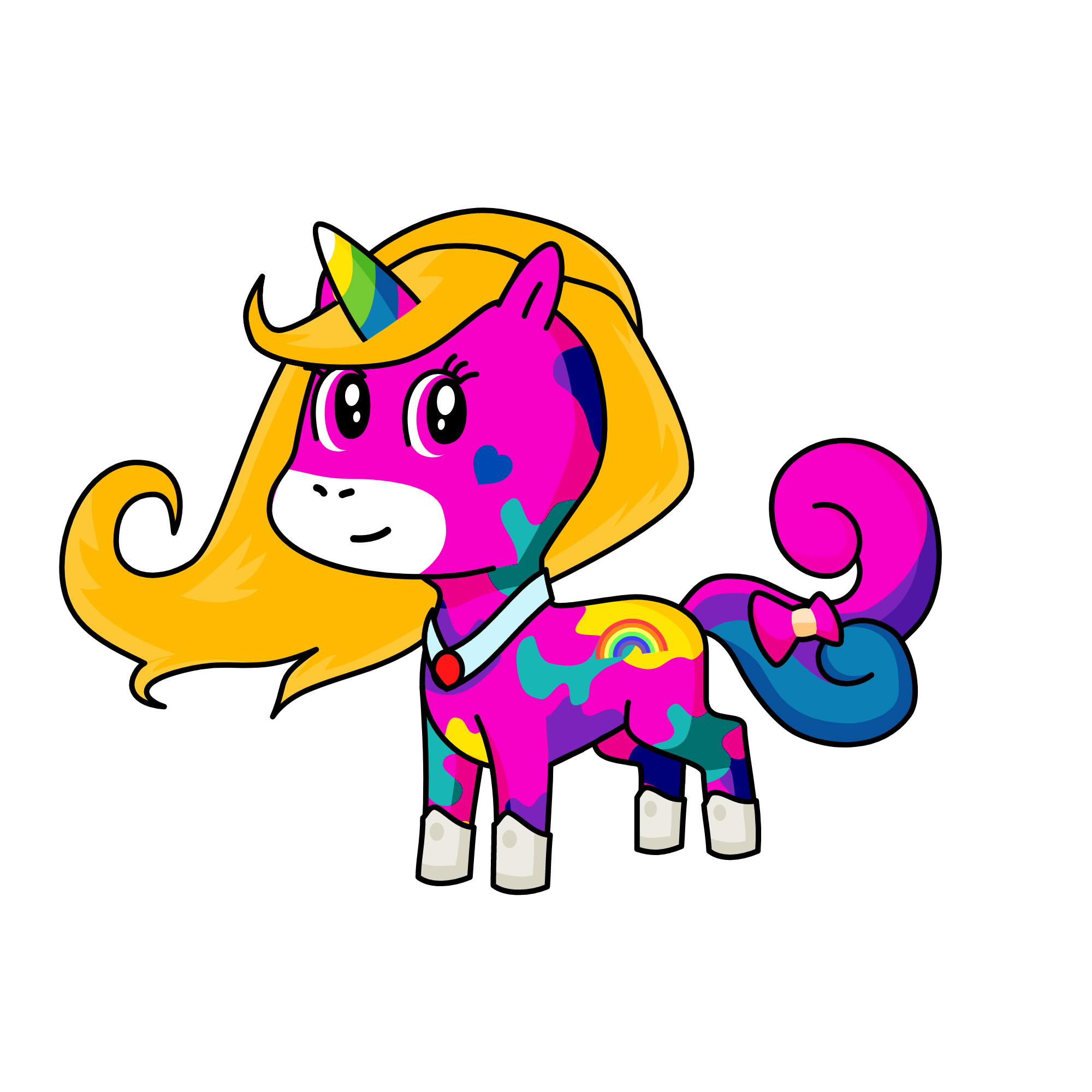 cute, the unicorn