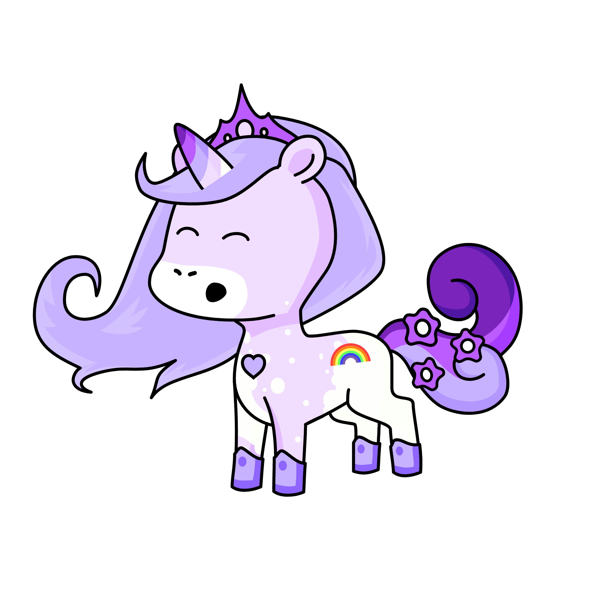 violet, the unicorn