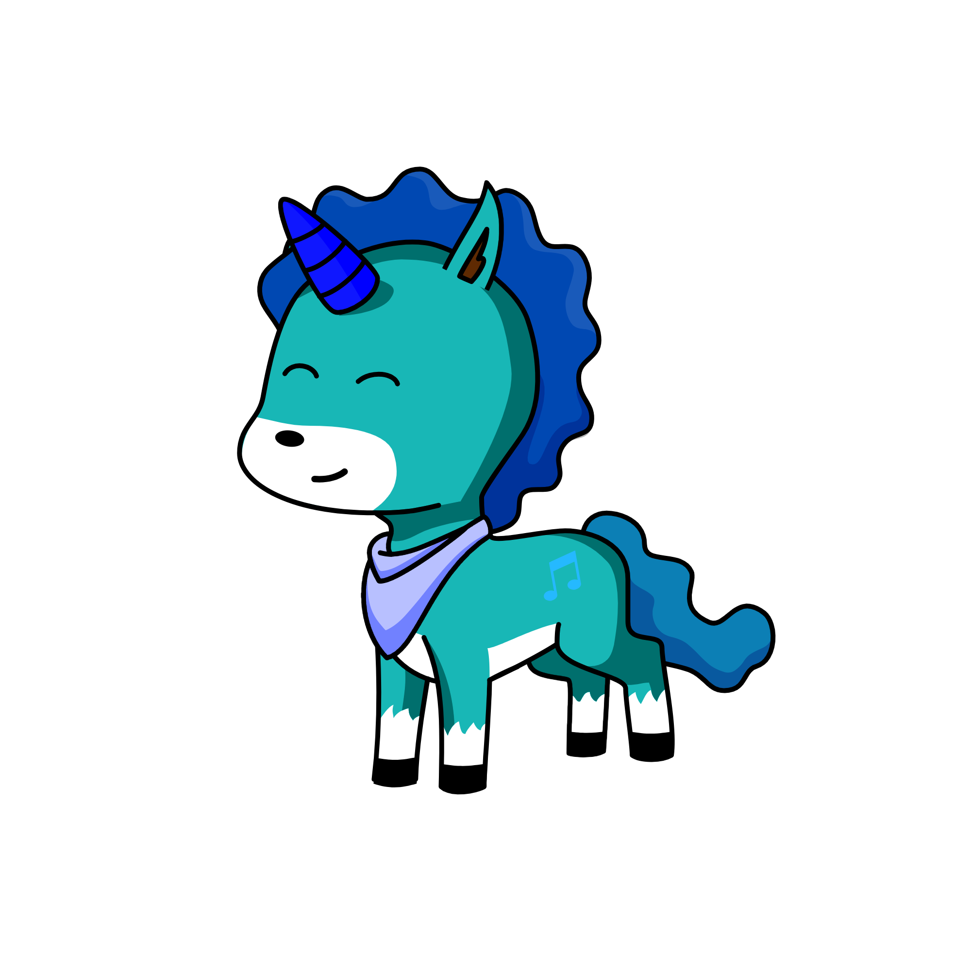 blui , the unicorn
