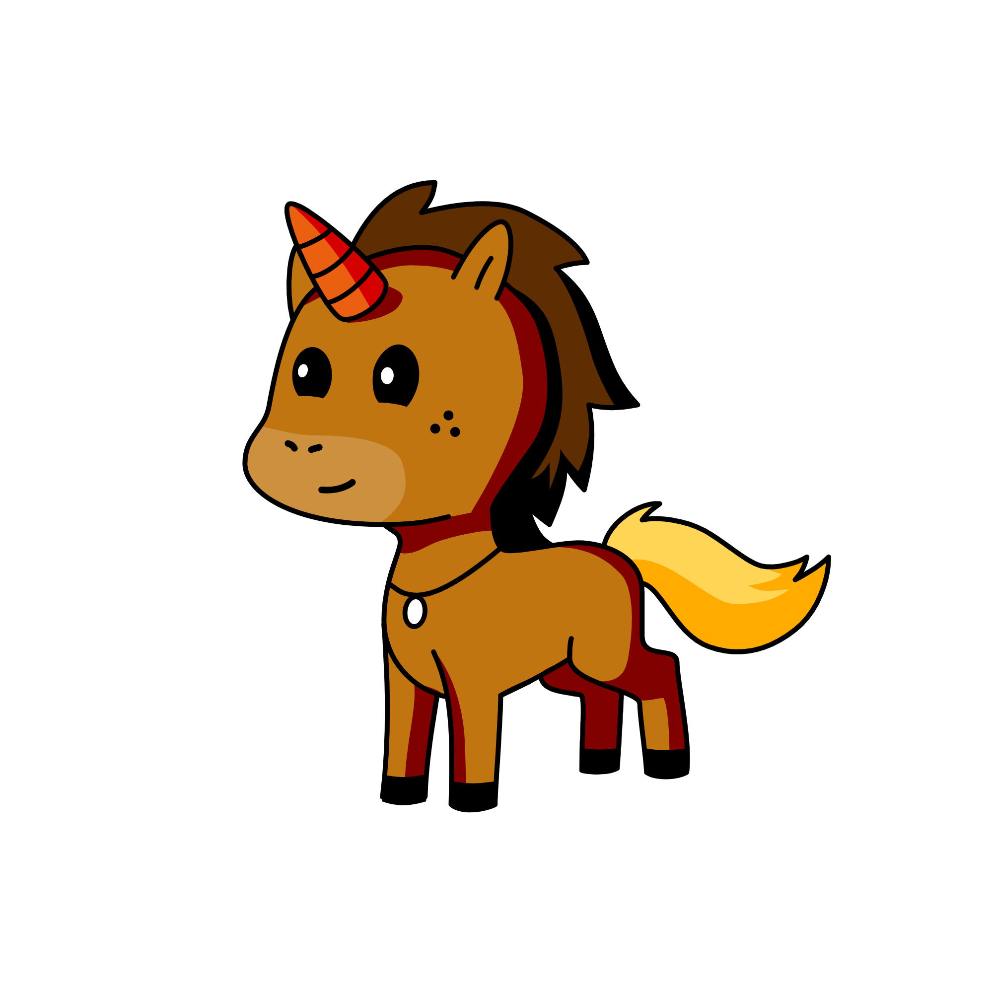登登, the unicorn
