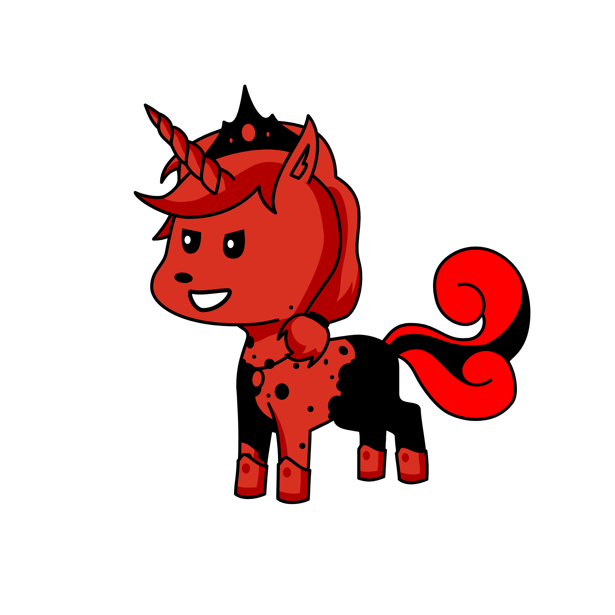 corrupted light and shadow, the unicorn