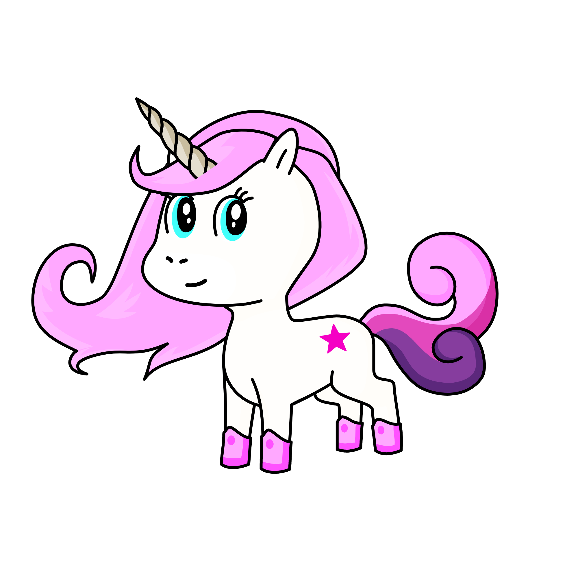 CUBY, the unicorn