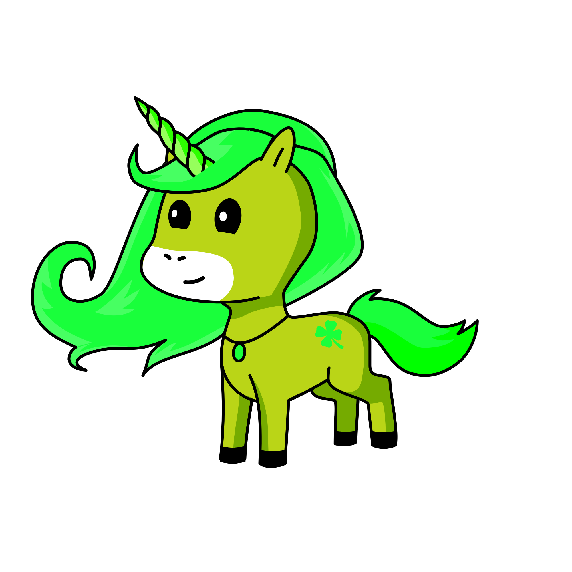 Lucksy, the unicorn