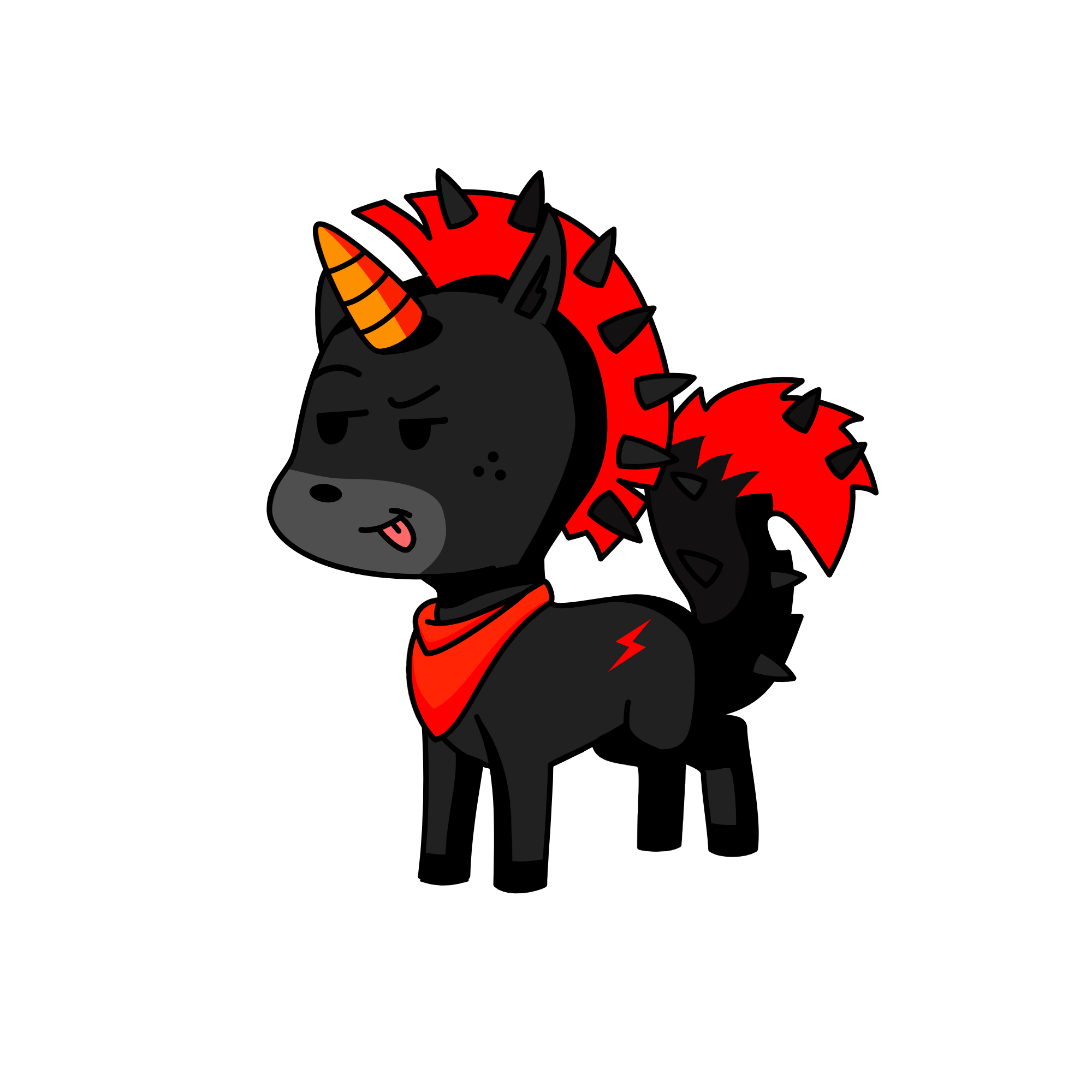 Spike, the unicorn