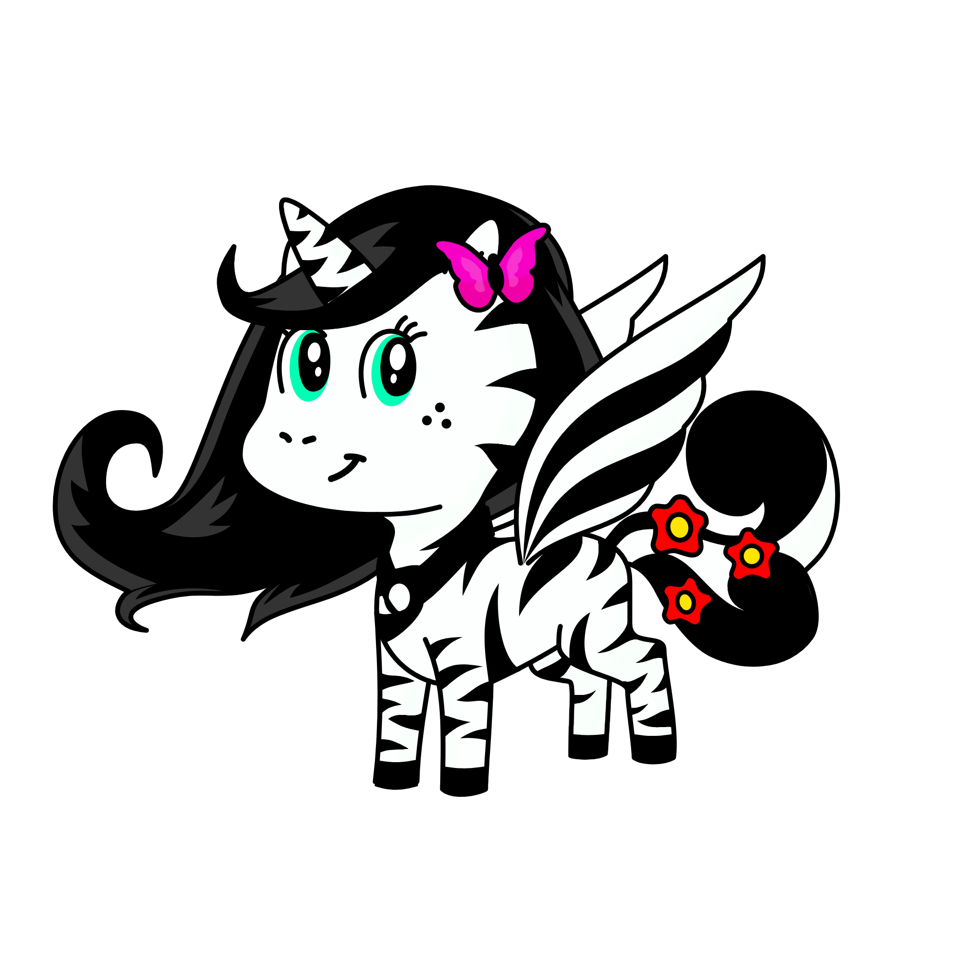 zebra 🦓, the unicorn