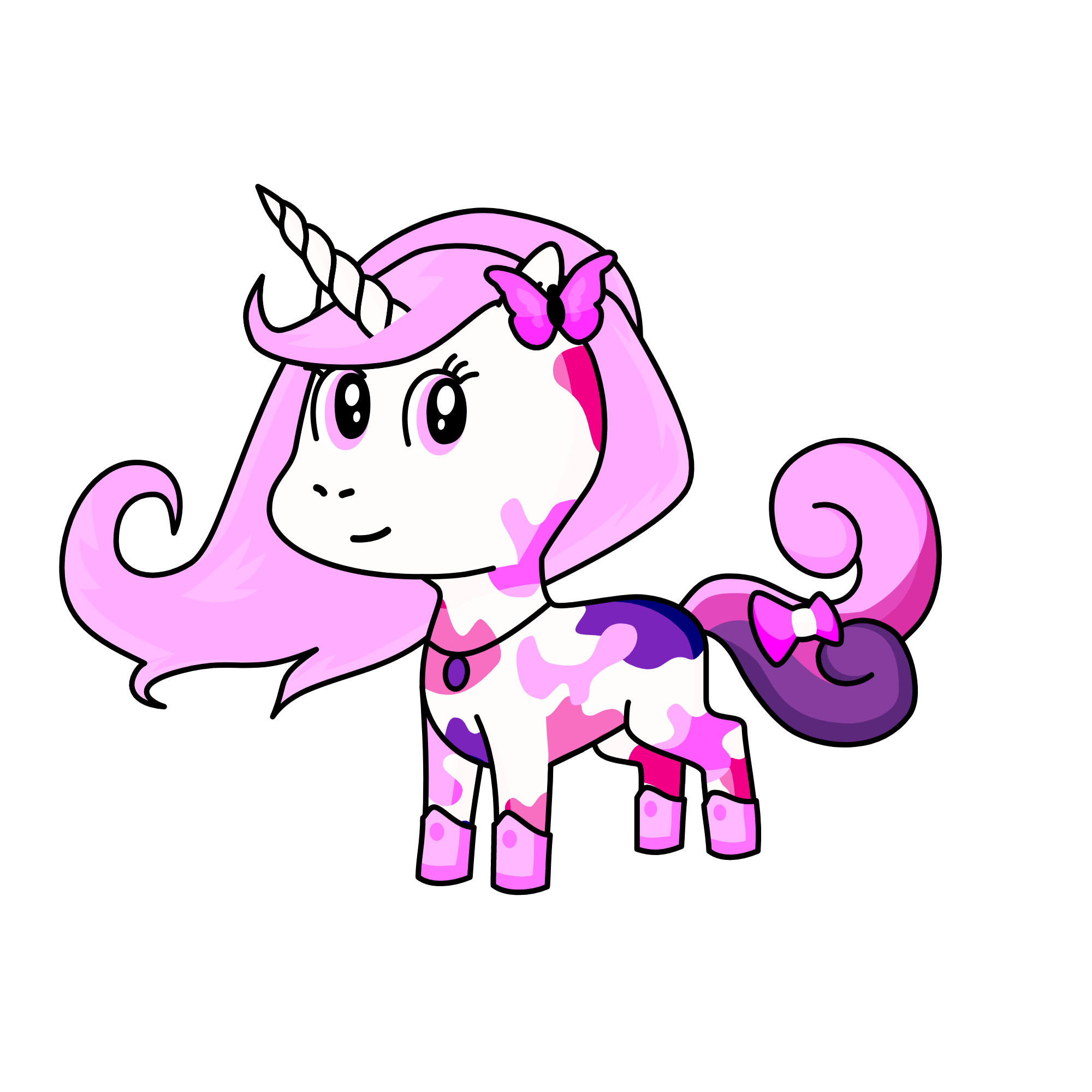 Rainbow, the unicorn