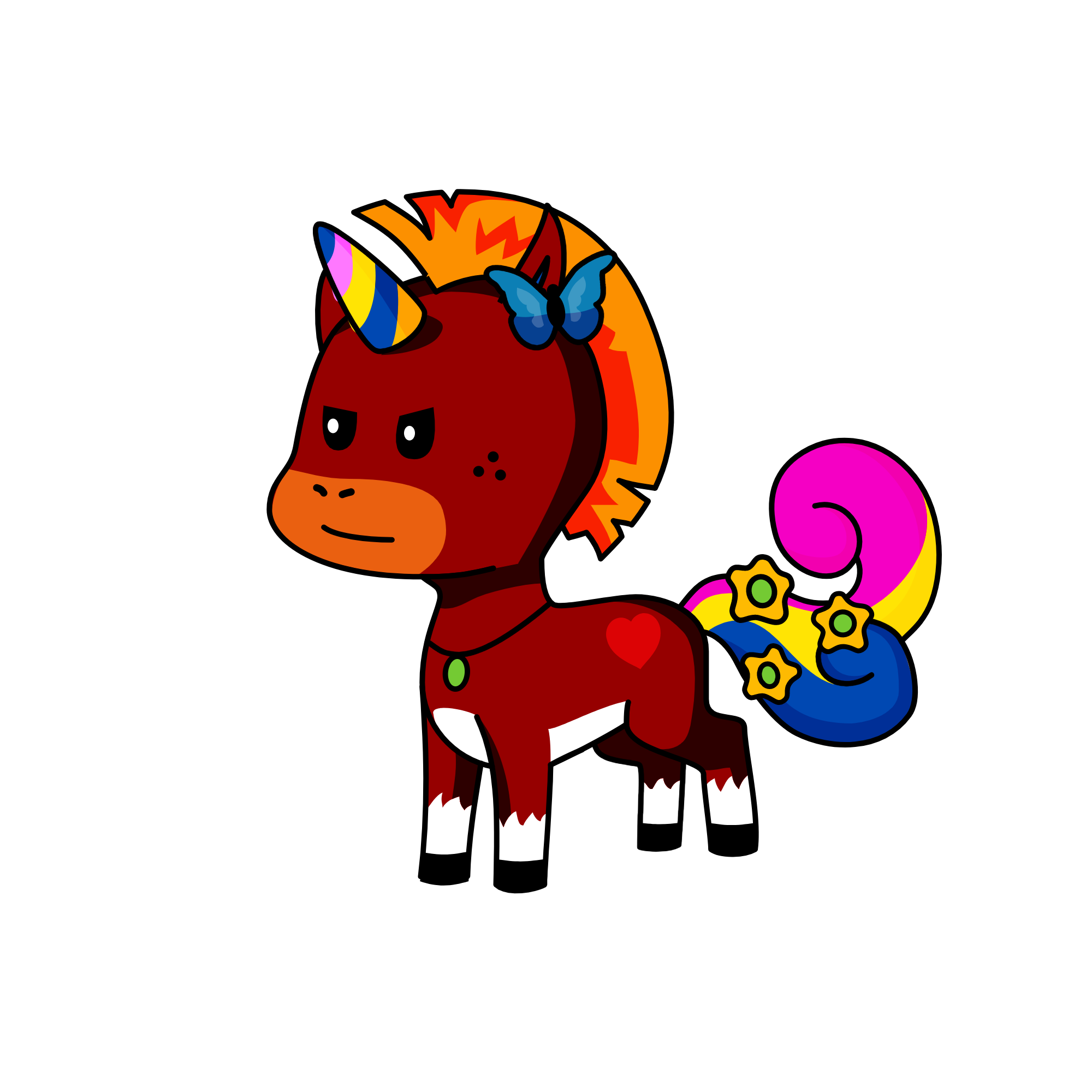 horse-corn, the unicorn