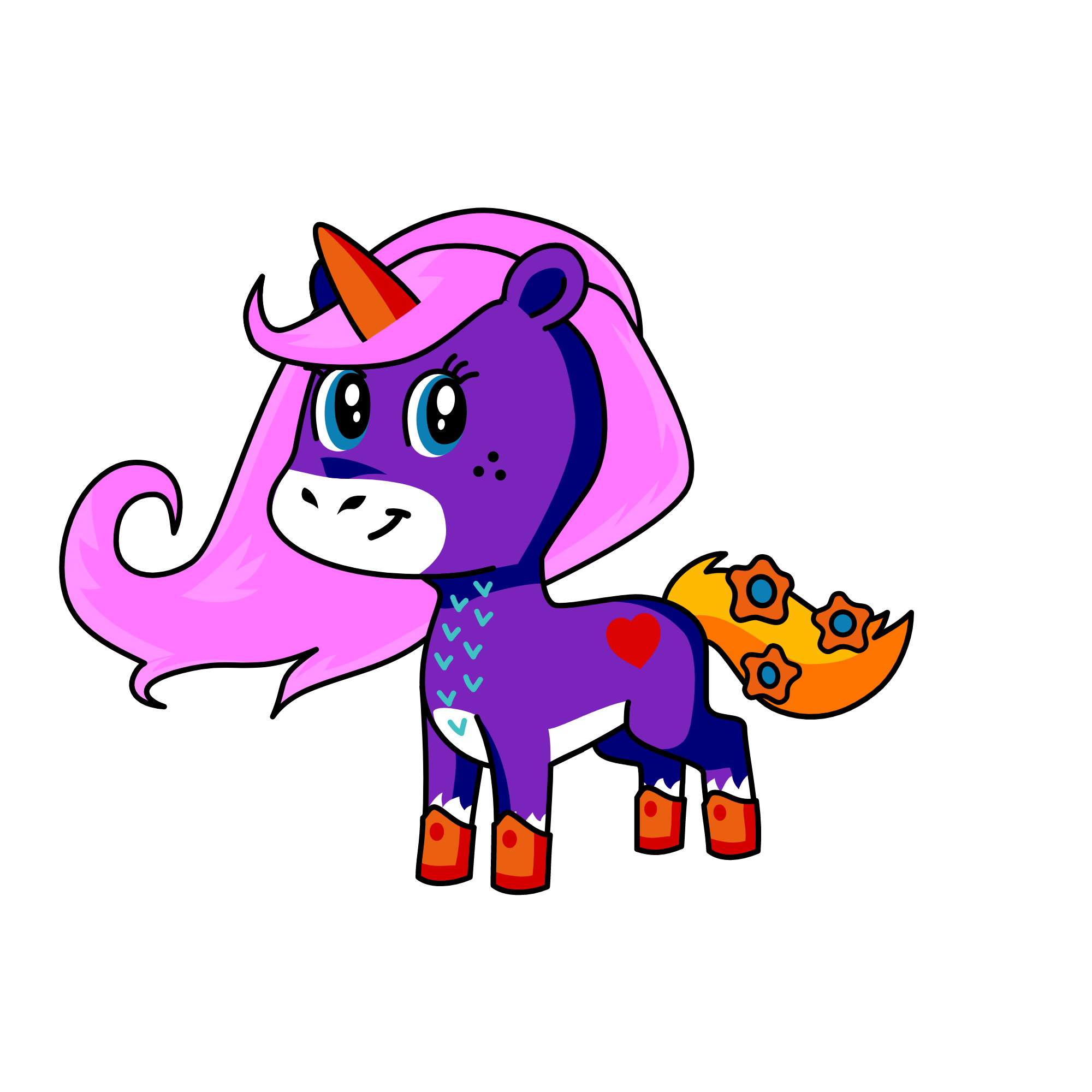 pinky, the unicorn