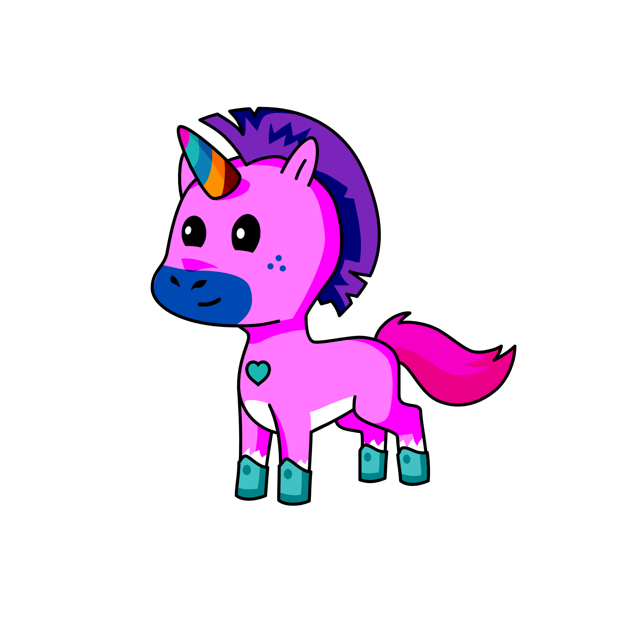 rainbow, the unicorn