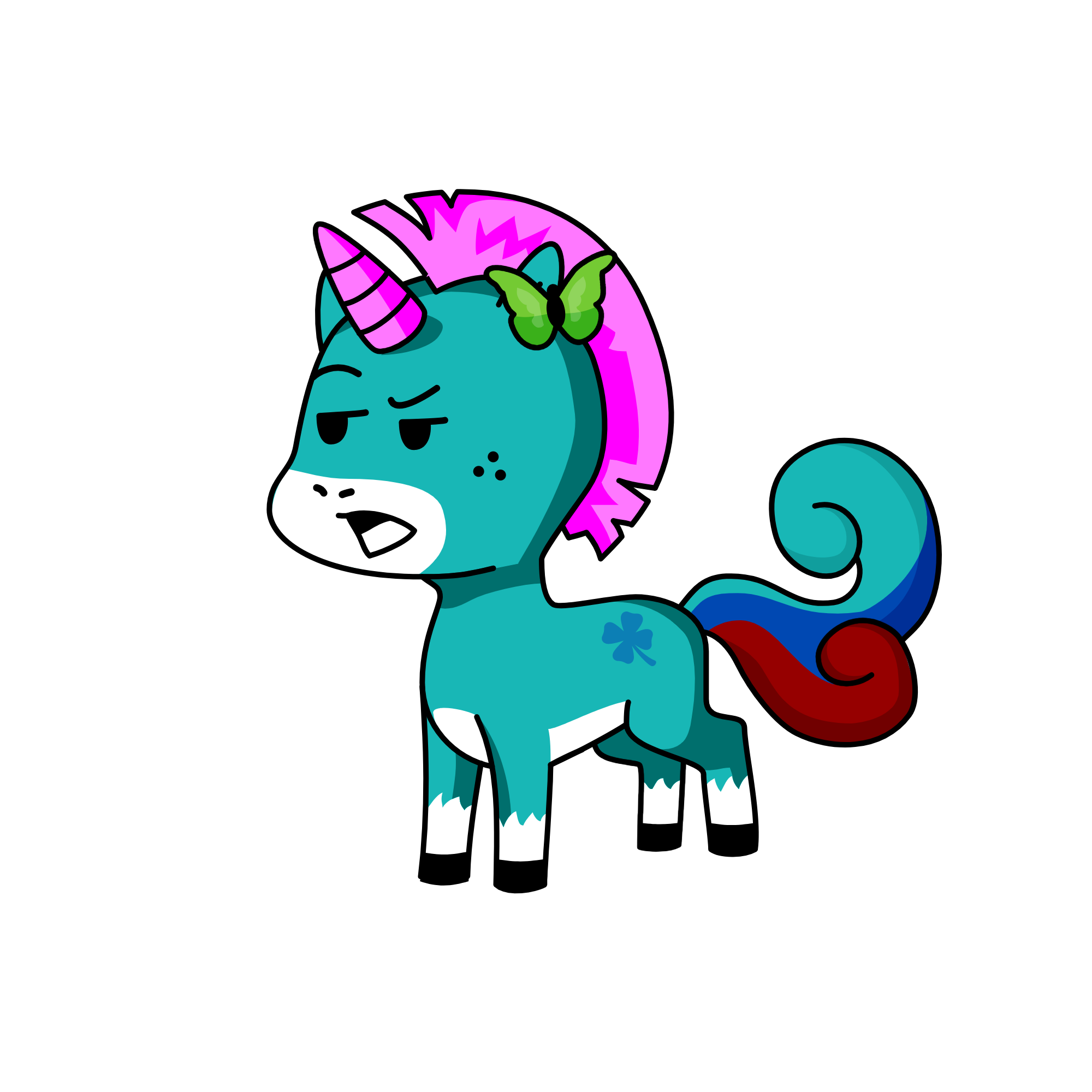 flower, the unicorn