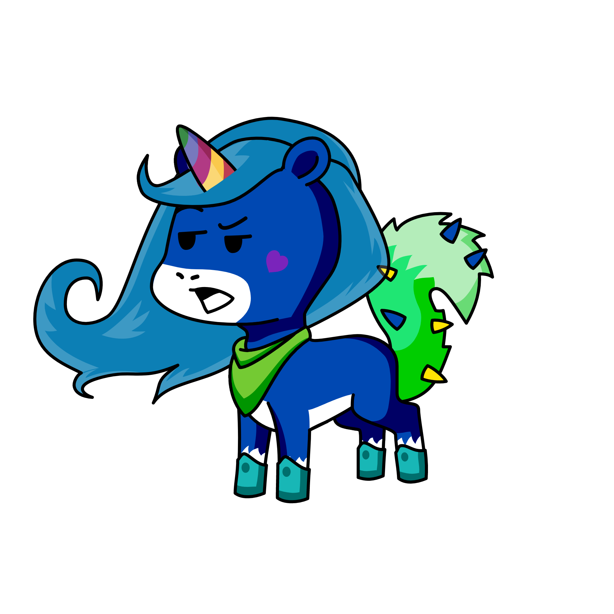 rose, the unicorn