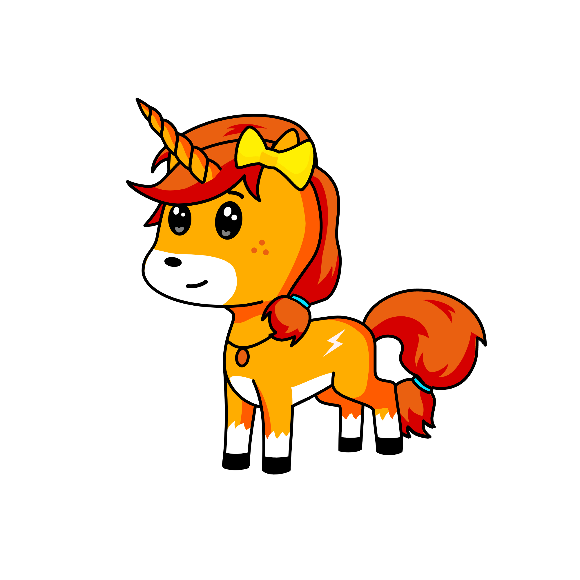 Flame, the unicorn