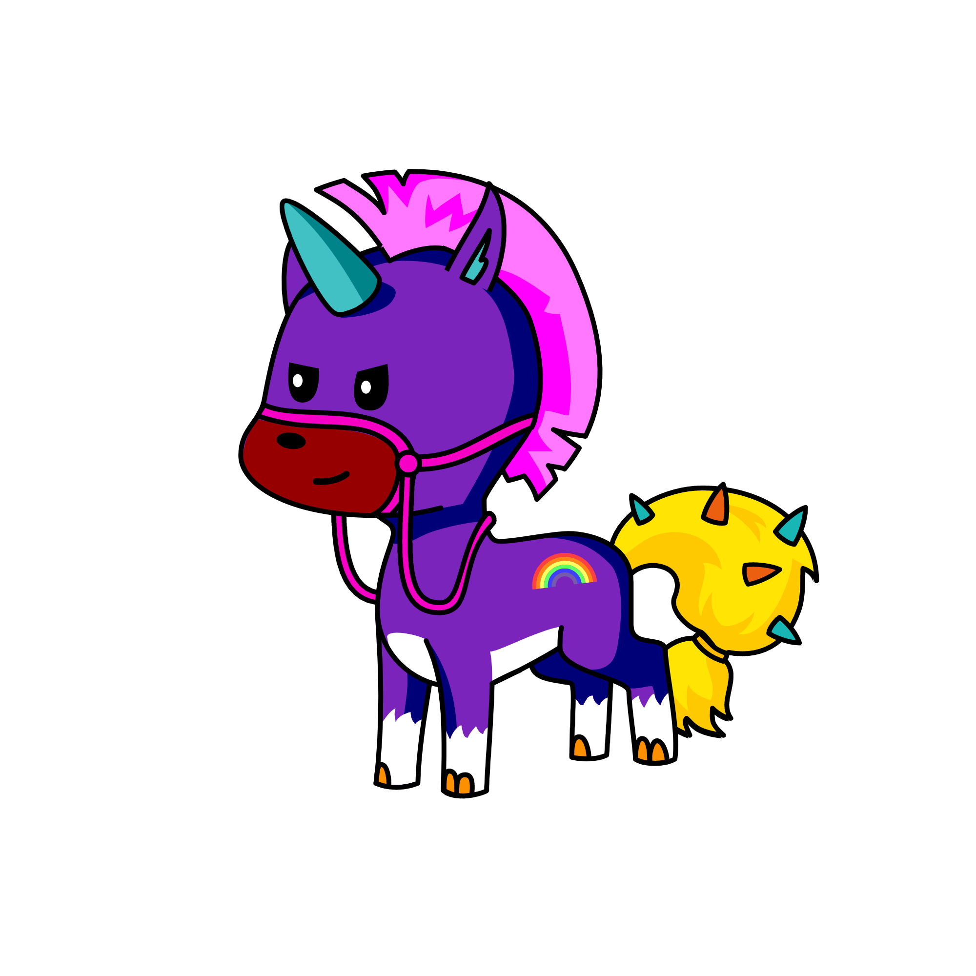 Midnight and Friday-nights friend sparkle, the unicorn