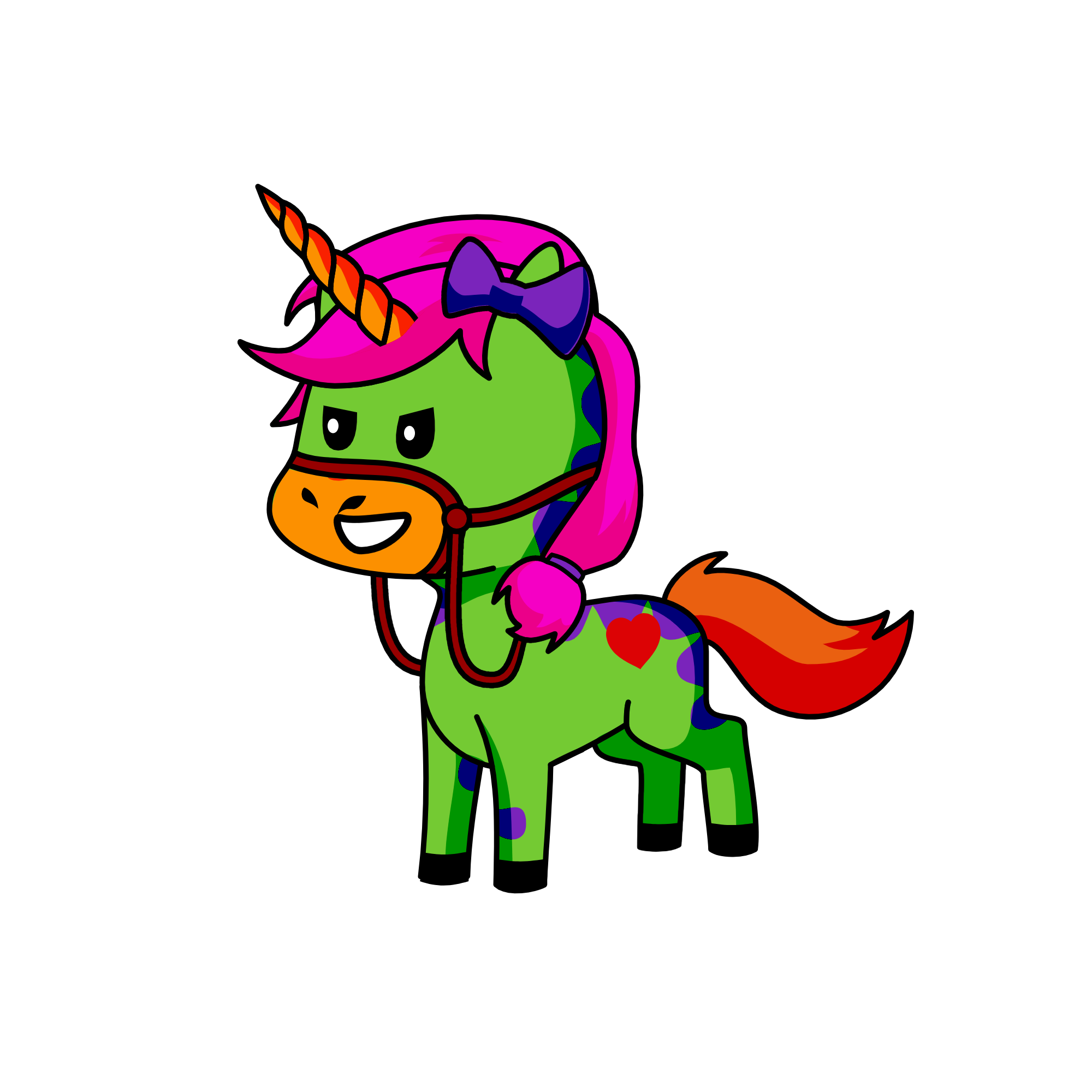Doxy Foxy and Gotzys friend prep, the unicorn