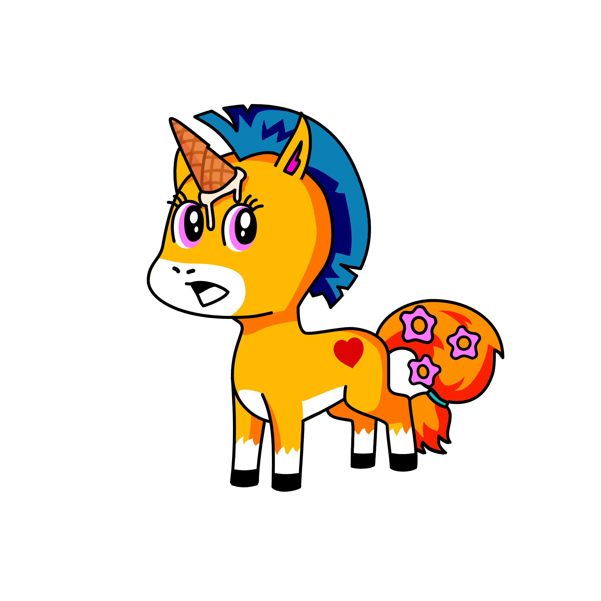 eat me! lick me now! im the yummiest unicorn!, the unicorn