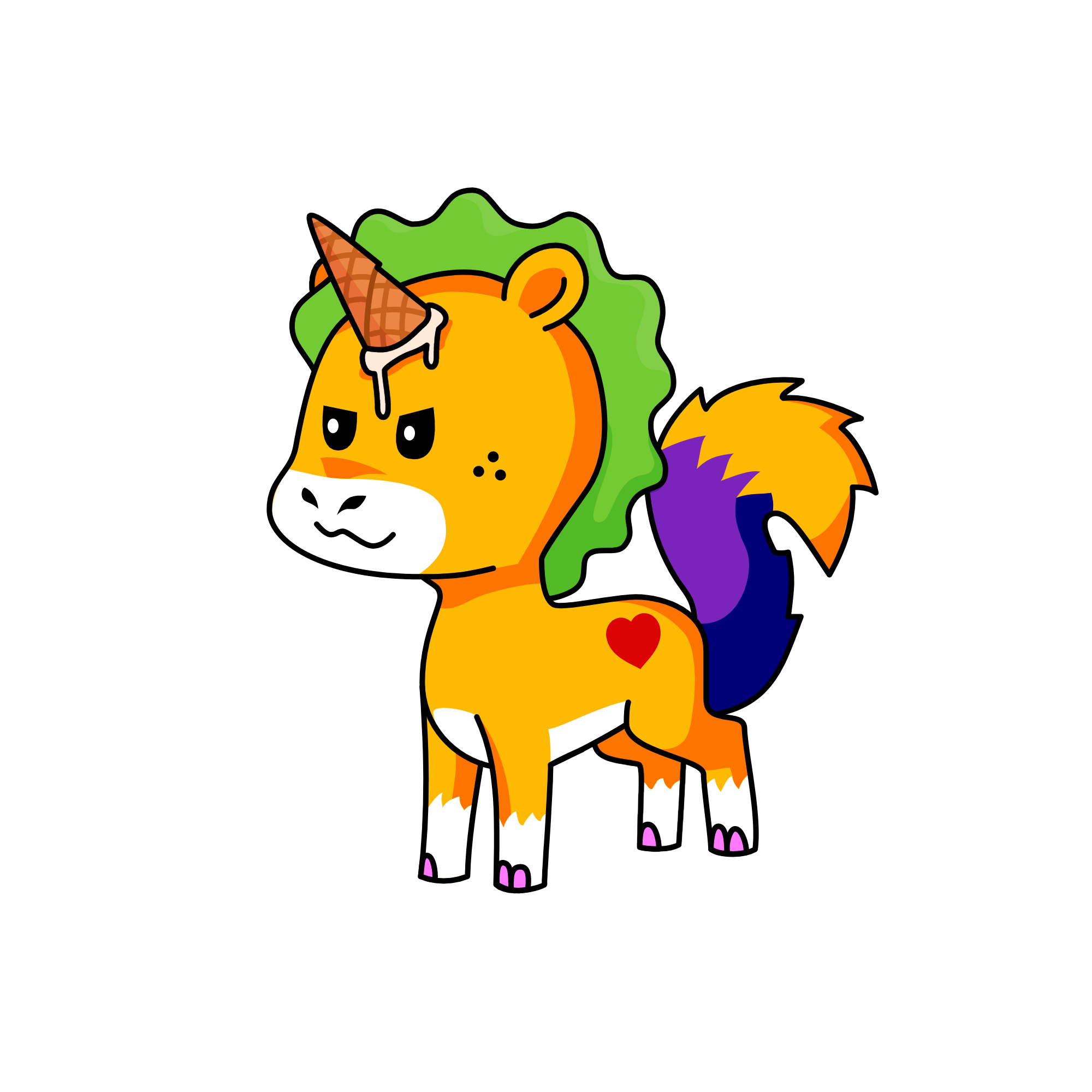 im a ice cream! sneack in my room at 2:00 AM then eat me, the unicorn