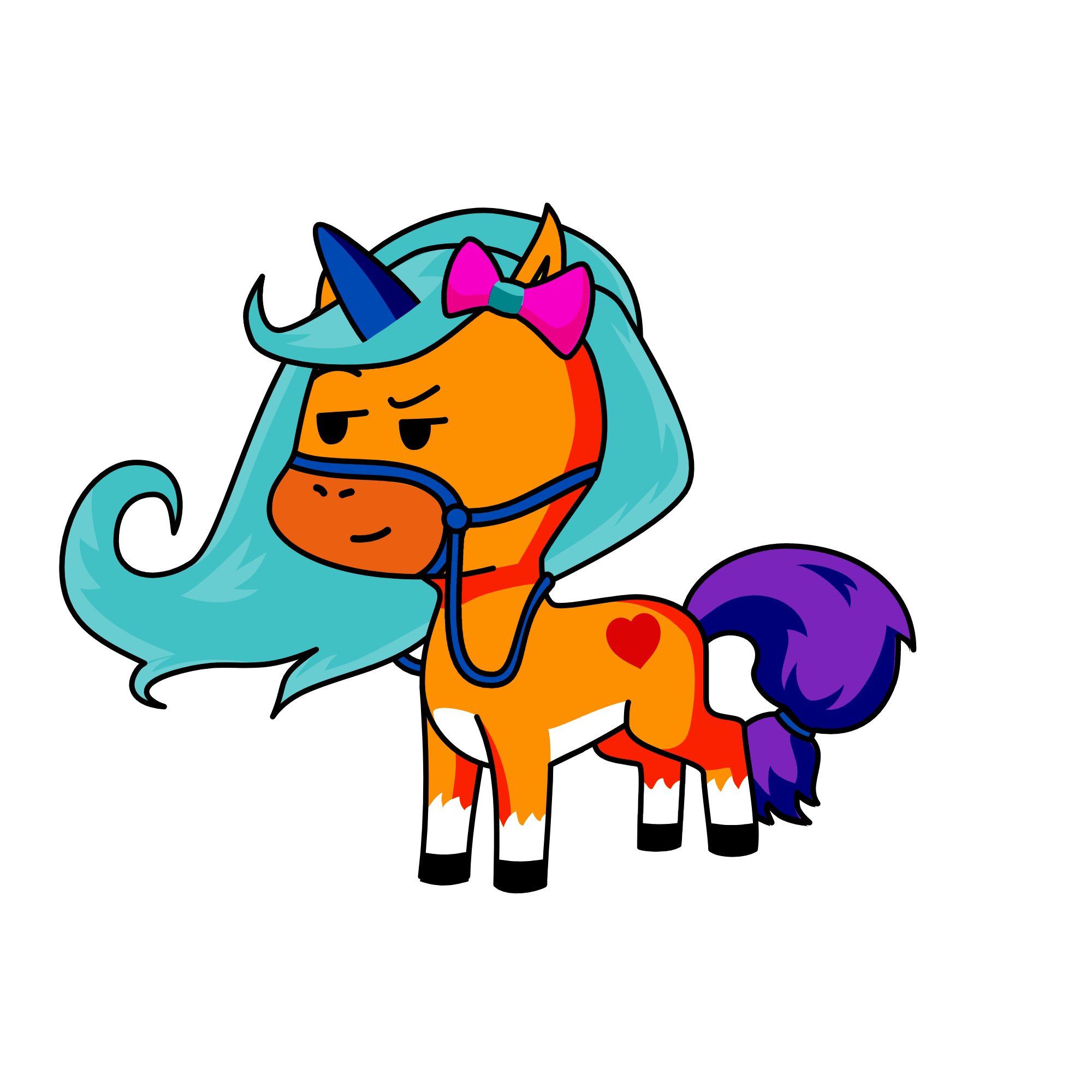 Midnight Sparkle and Friday-nights friend siro-days, the unicorn