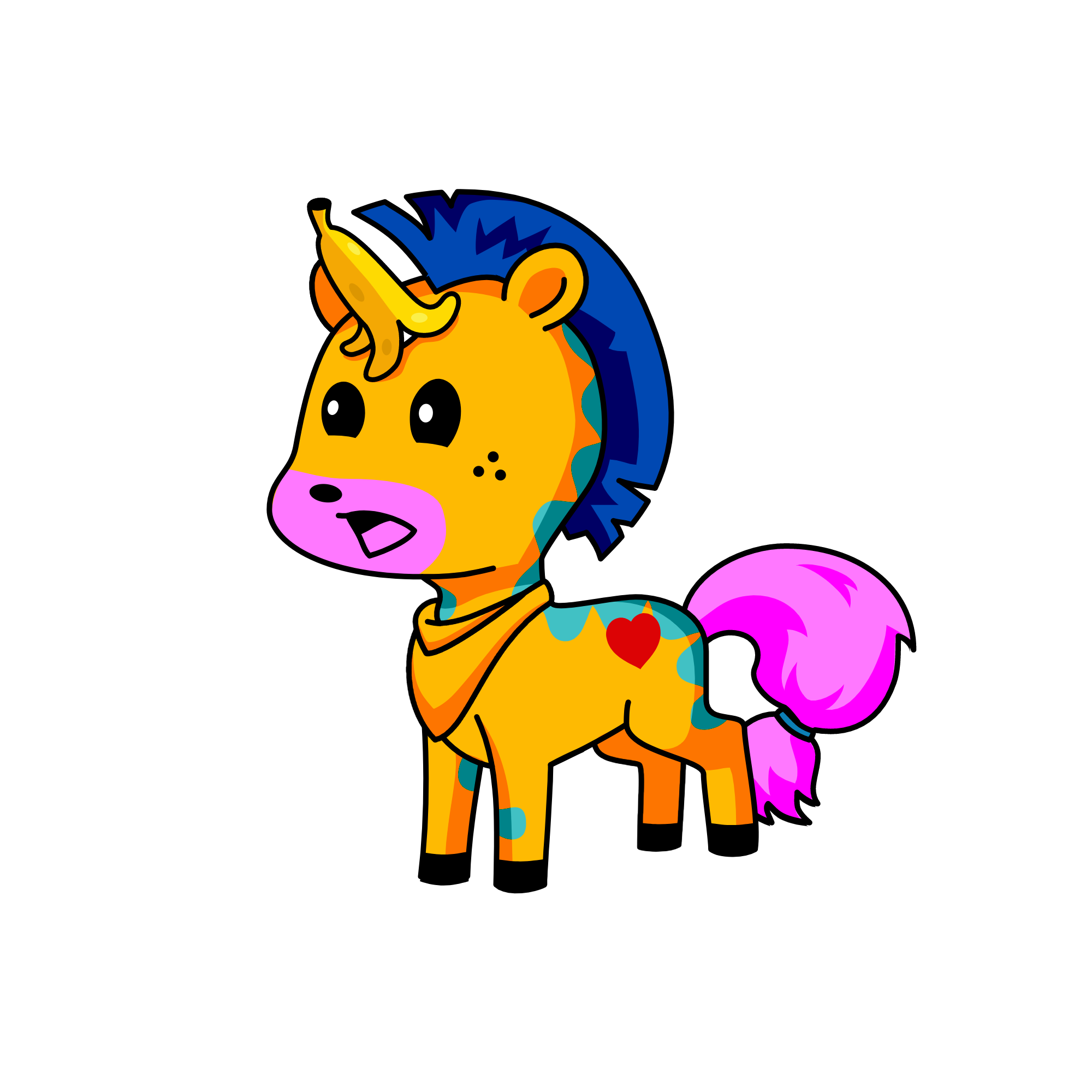eat me! im a banana im a banana!, the unicorn