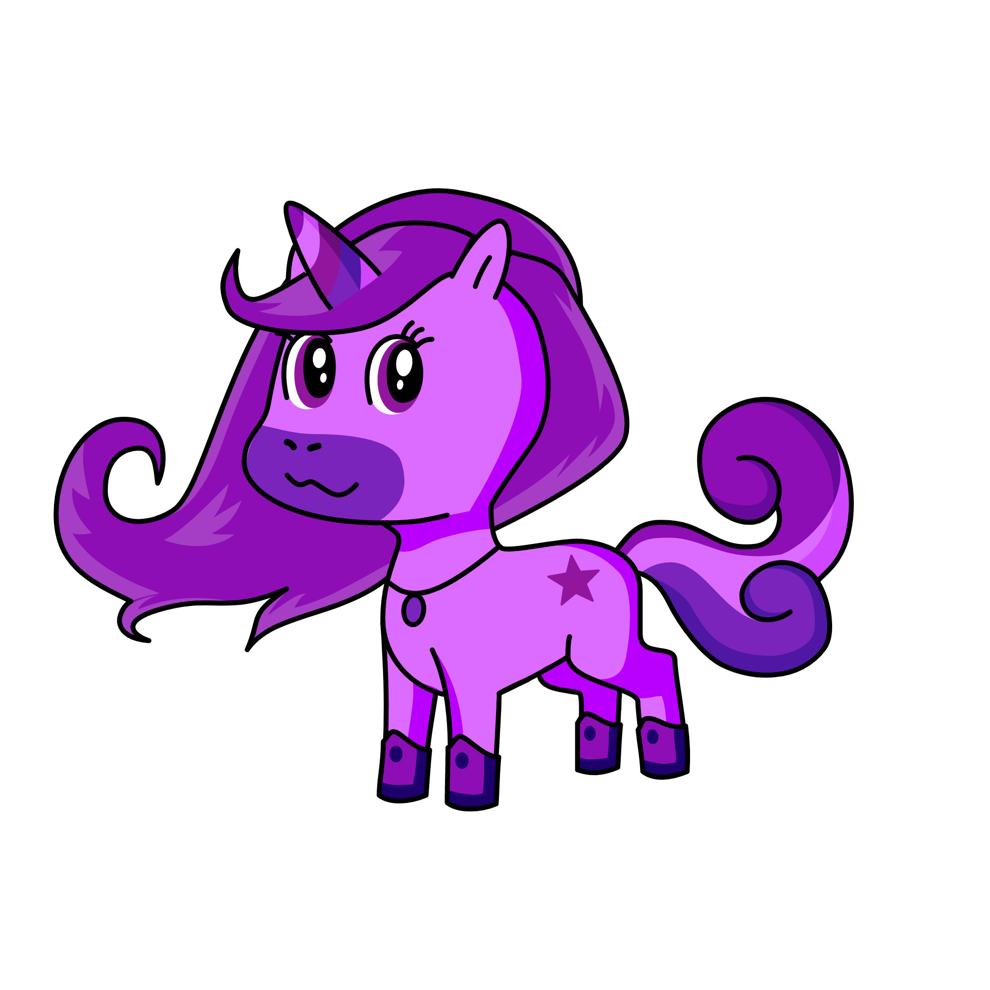 UniPurple, the unicorn