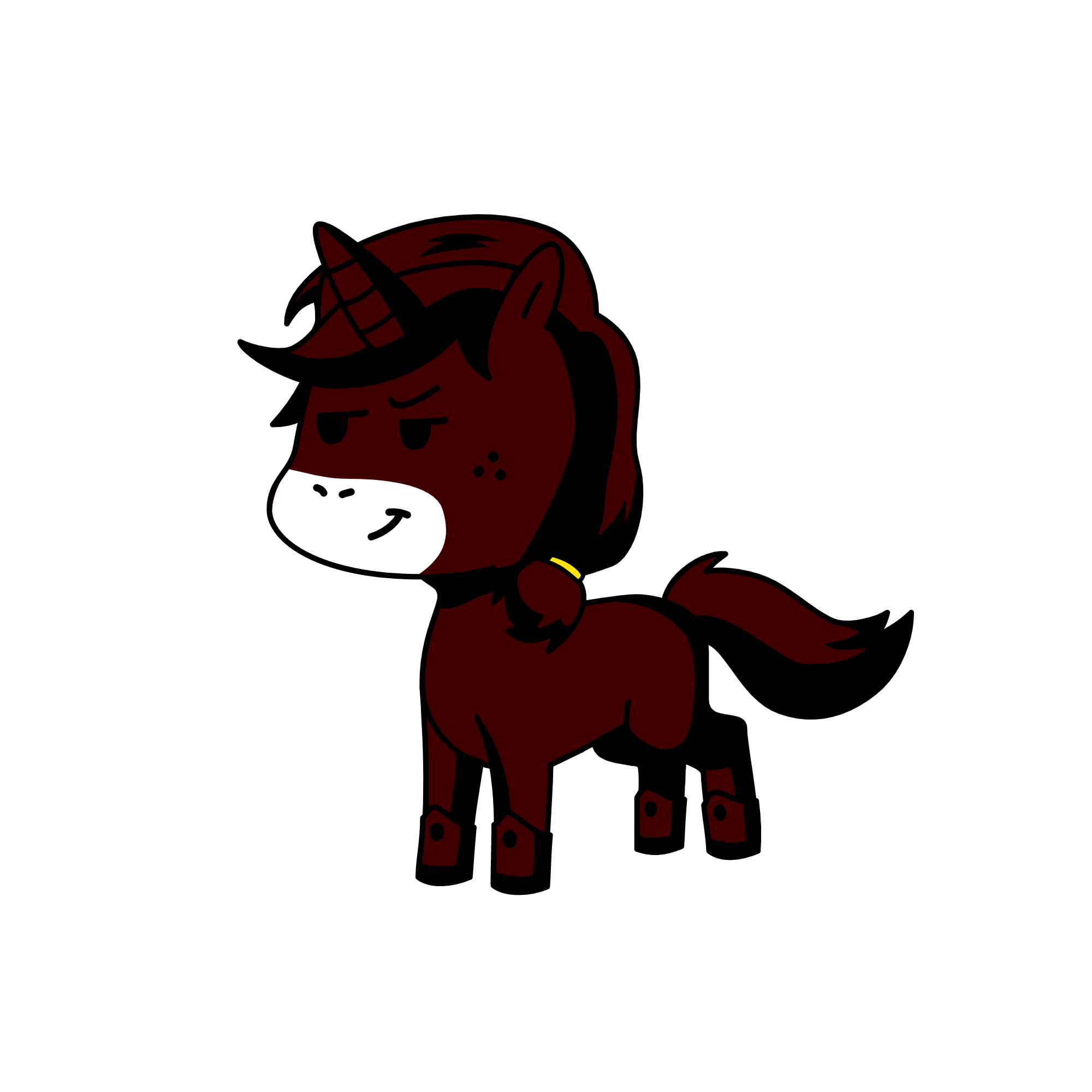 Cagão, the unicorn