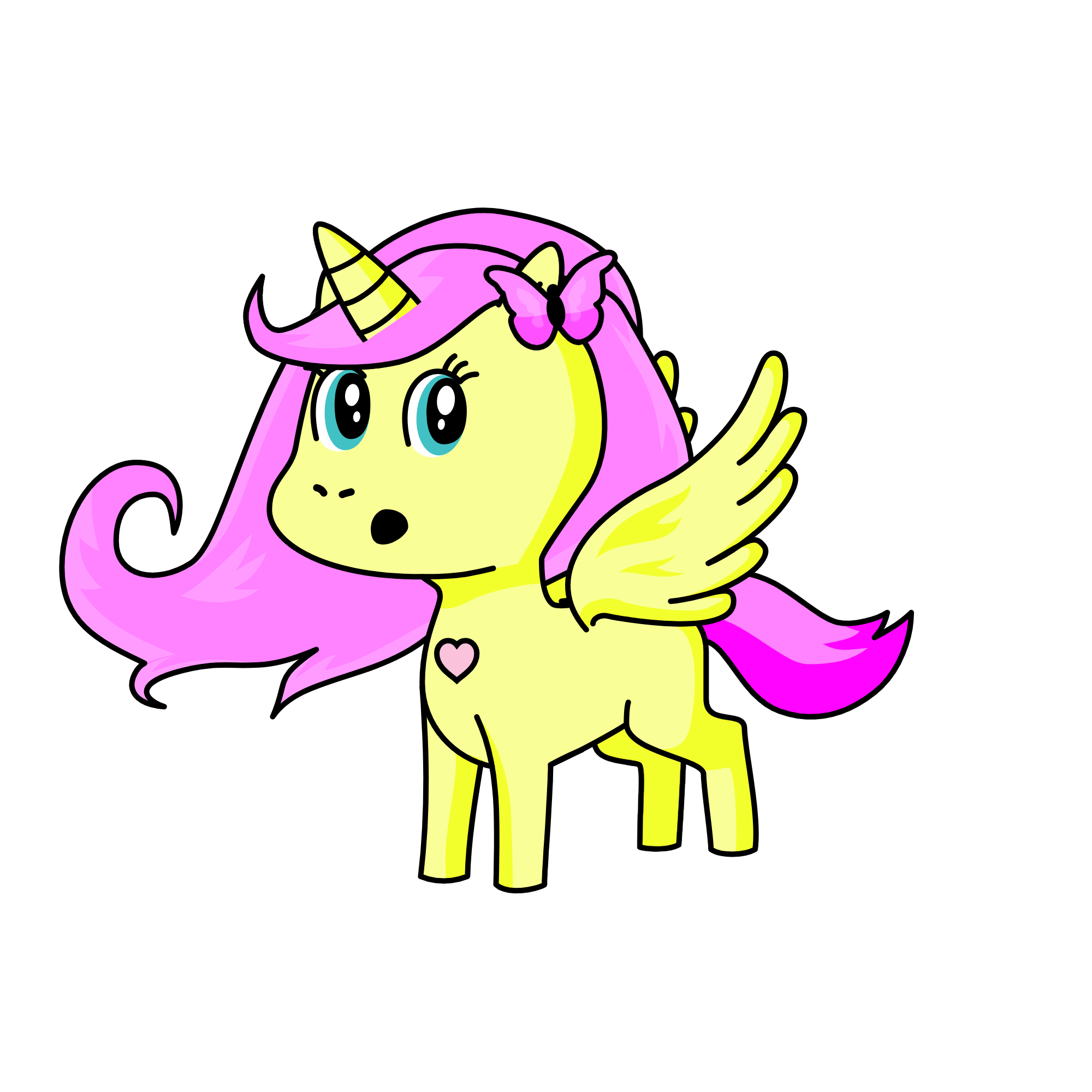 Fluttershy, the unicorn