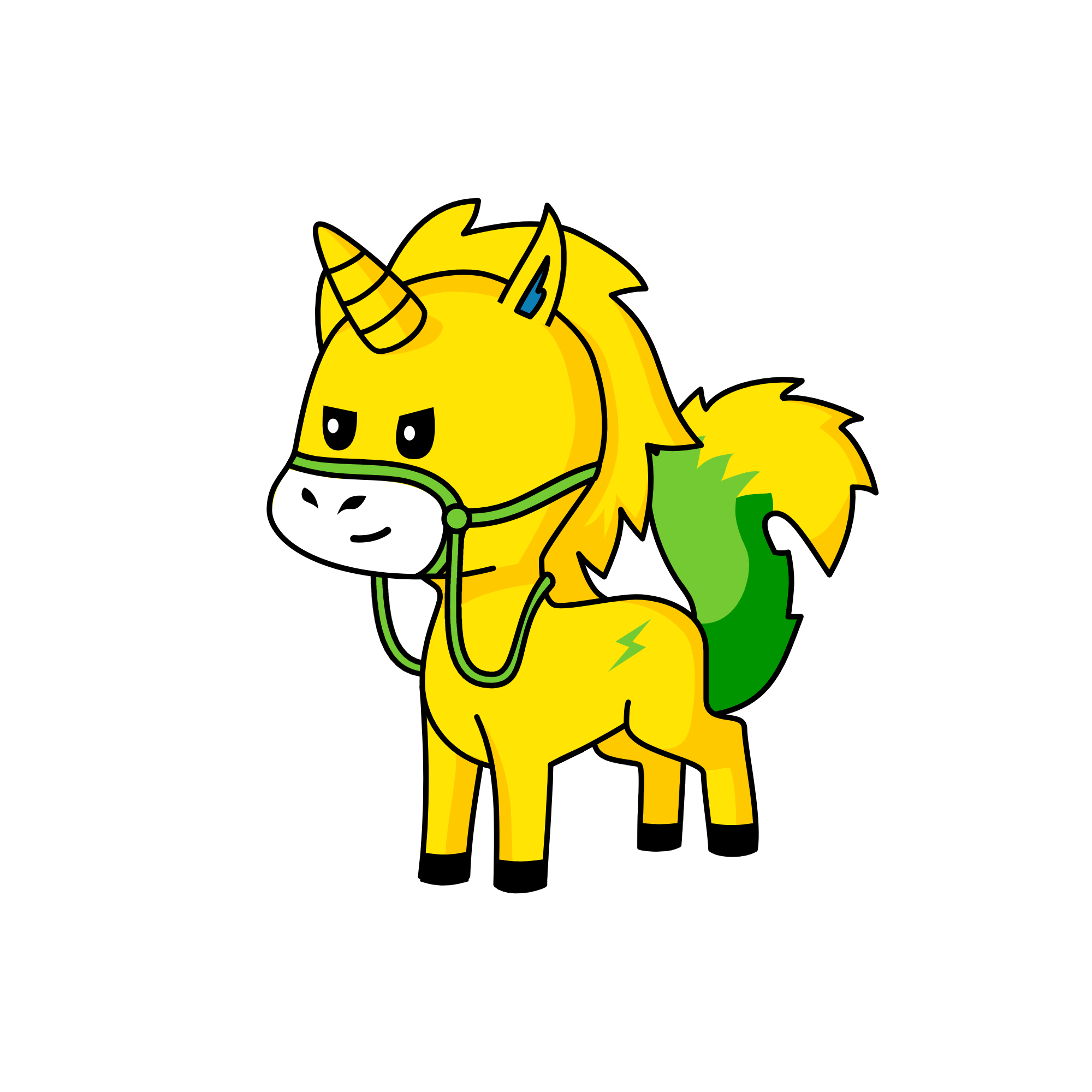 Lightning, the unicorn