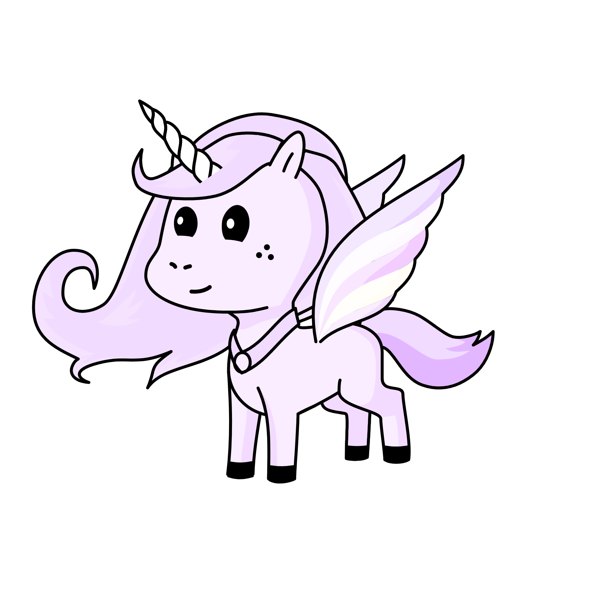 Violet, the unicorn