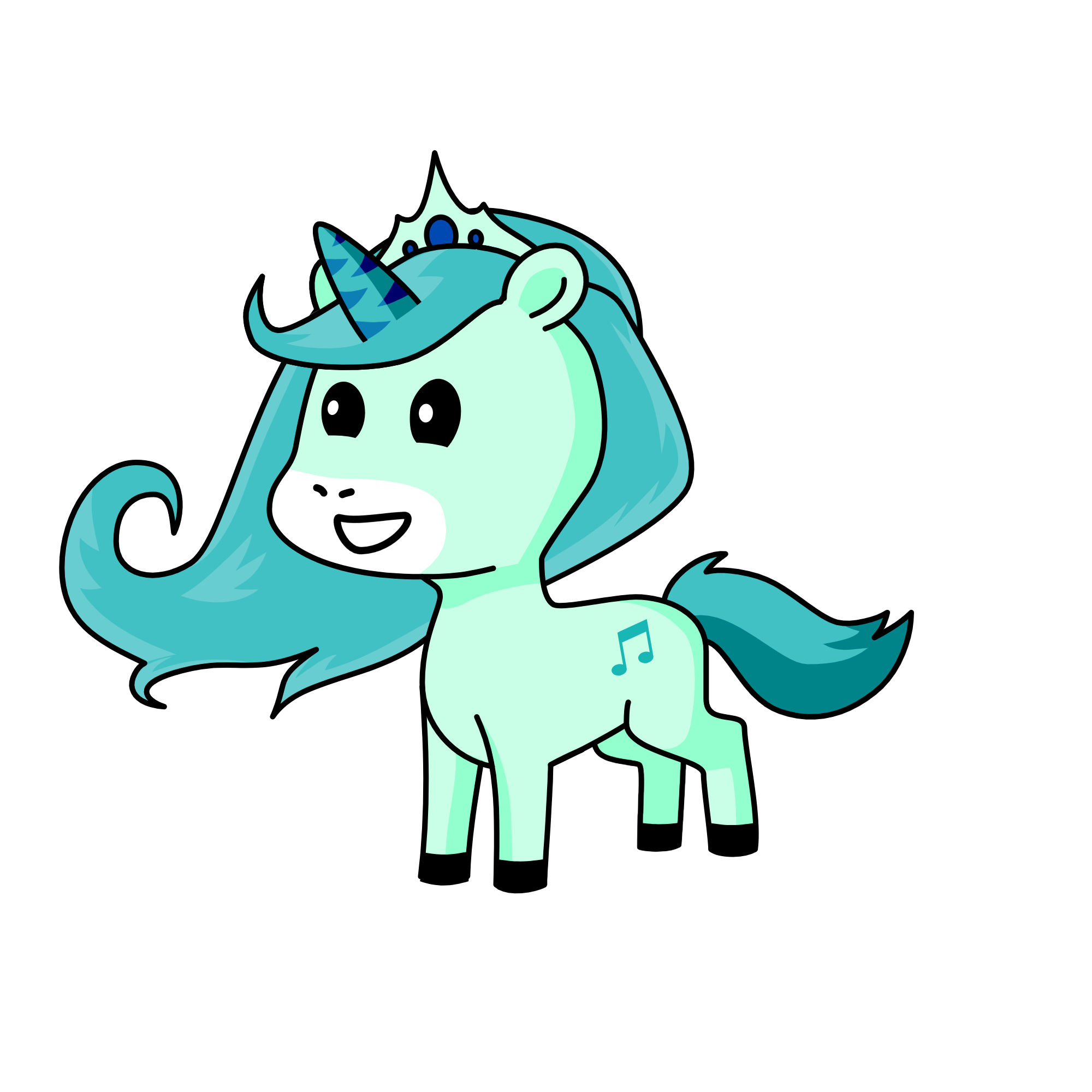 ice queen, the unicorn