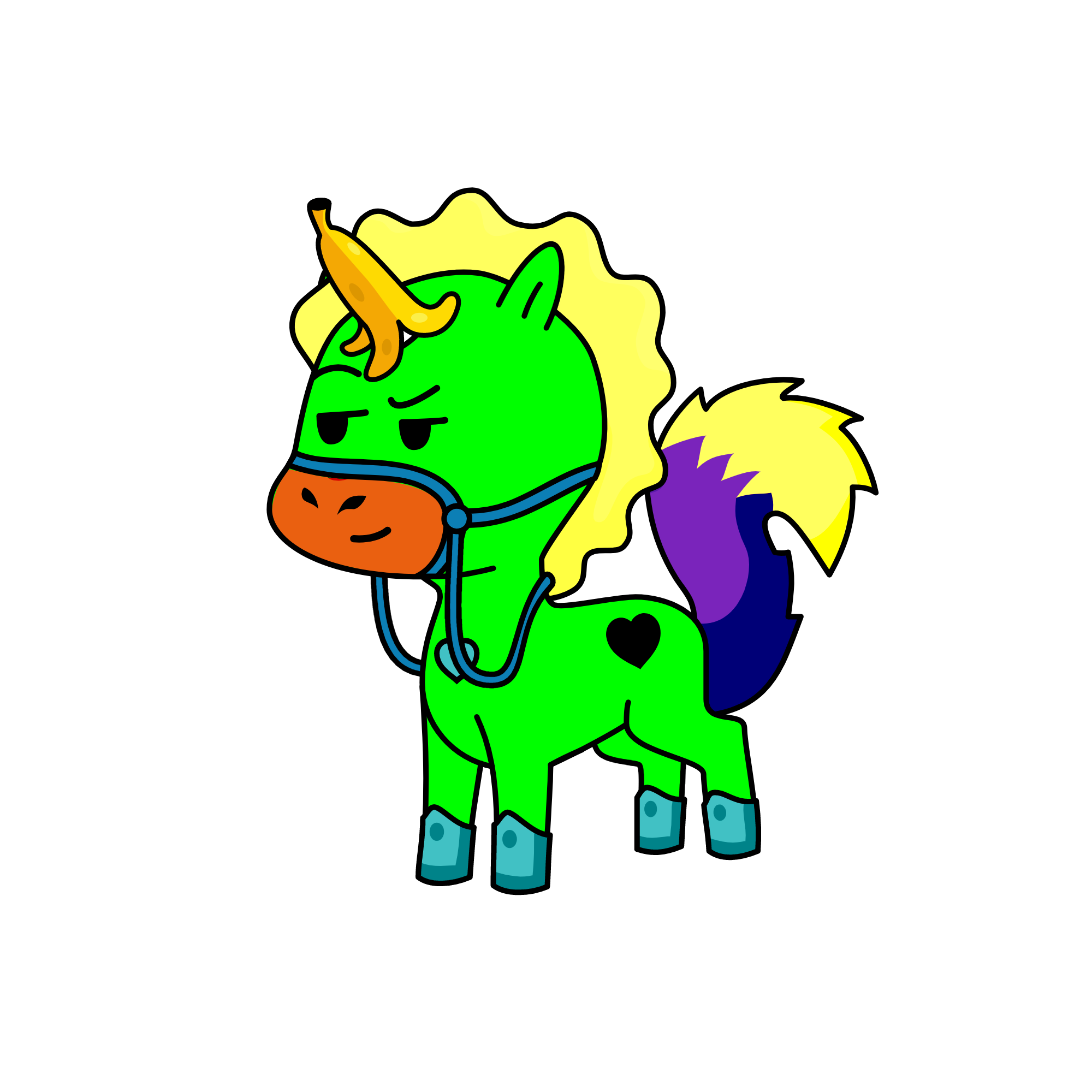 Banana Fox, the unicorn