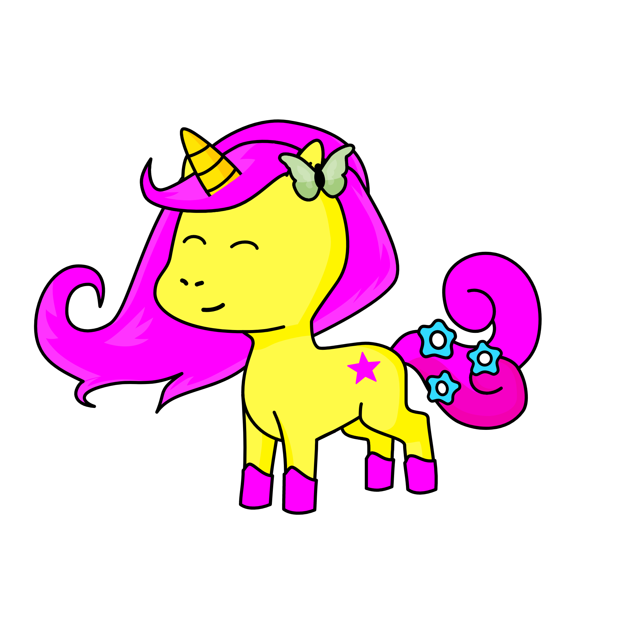 Fluttershy, the unicorn