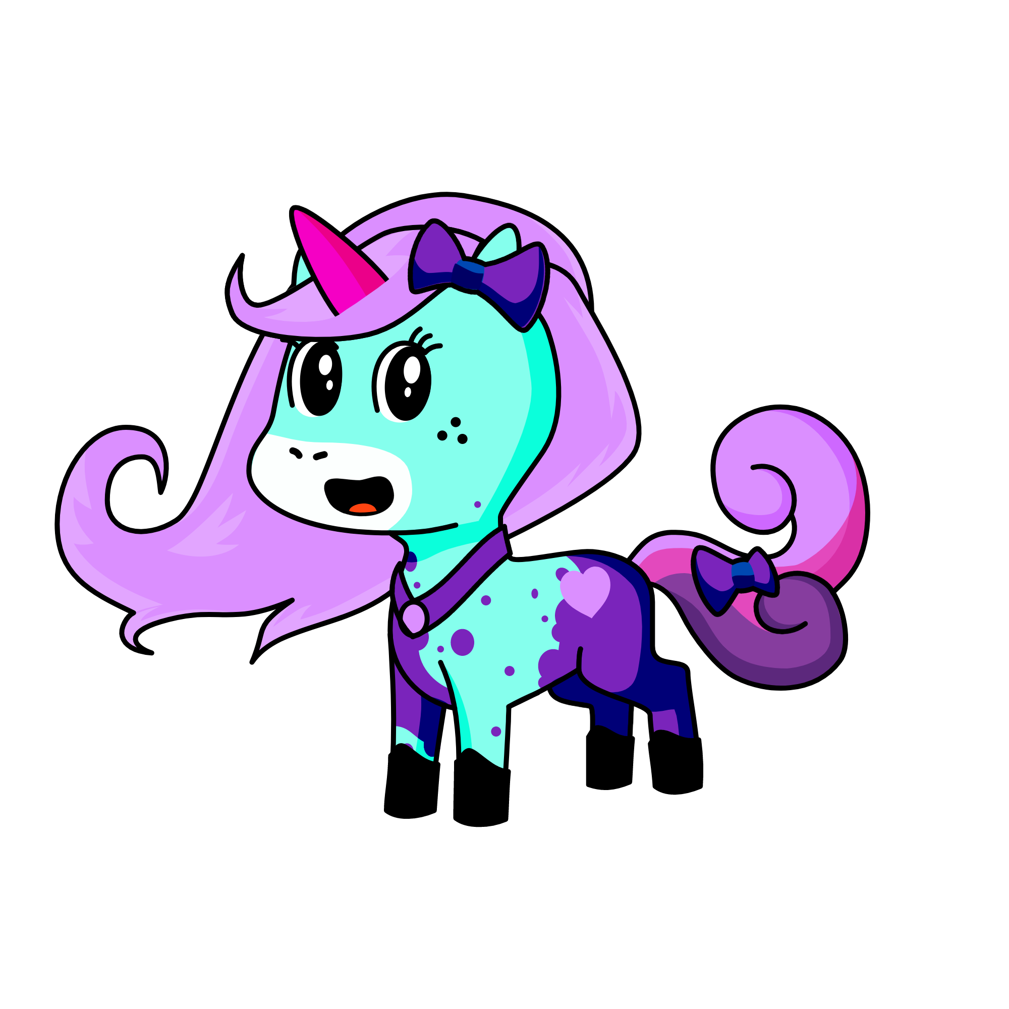 violet, the unicorn