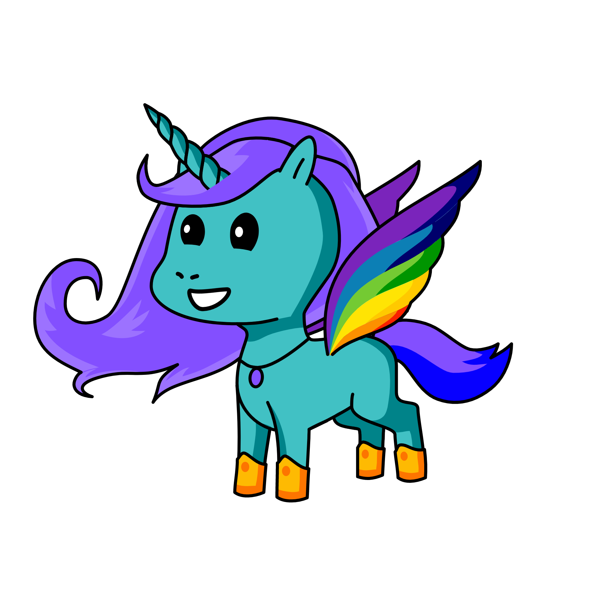 Rainbowdash, the unicorn