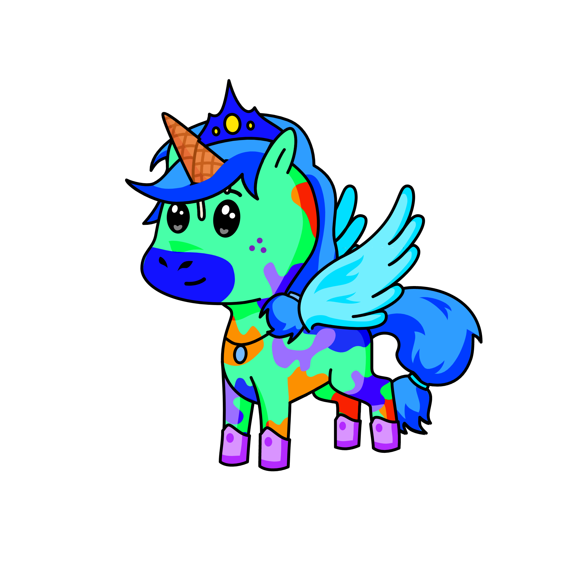 Neon, the unicorn