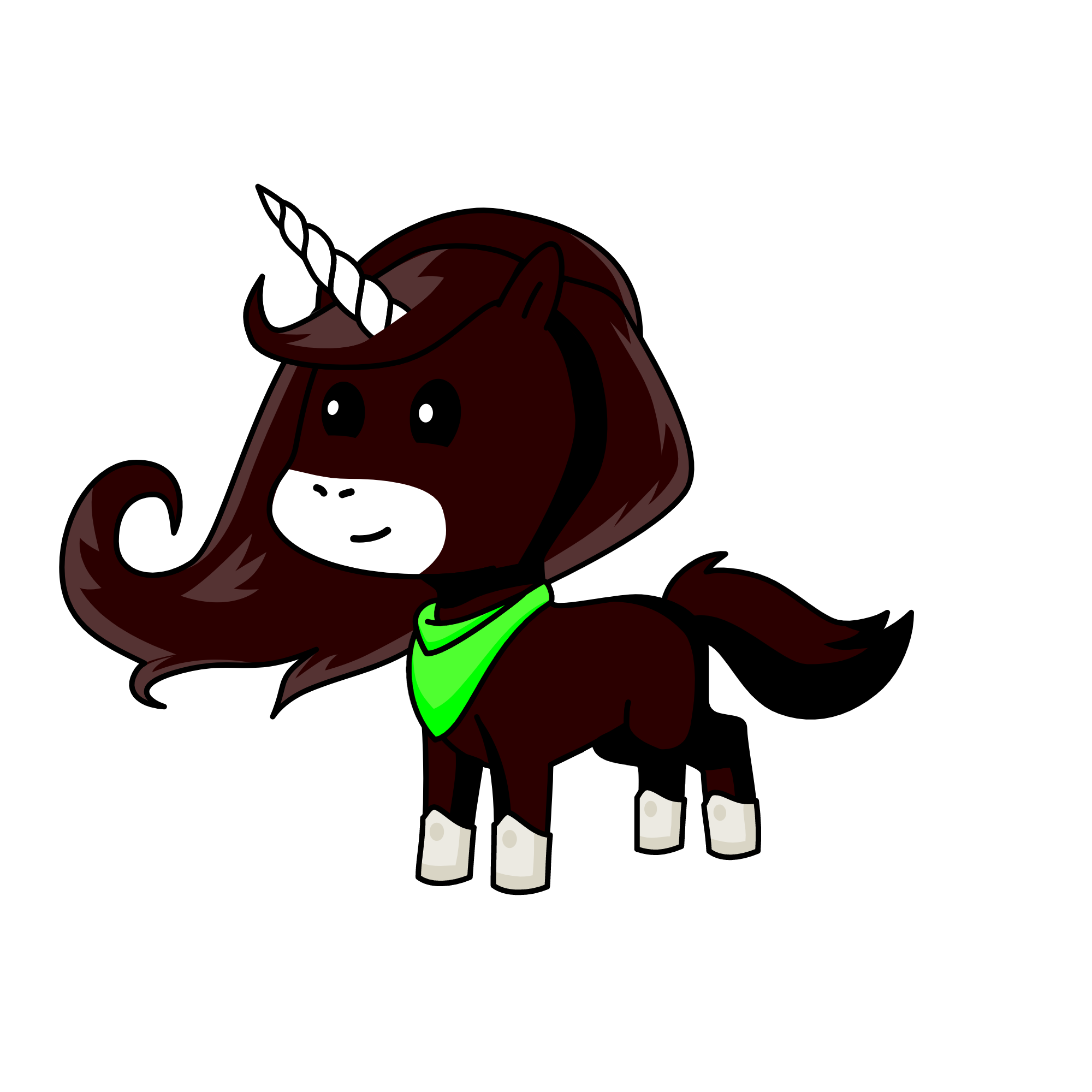 Brownie, the unicorn
