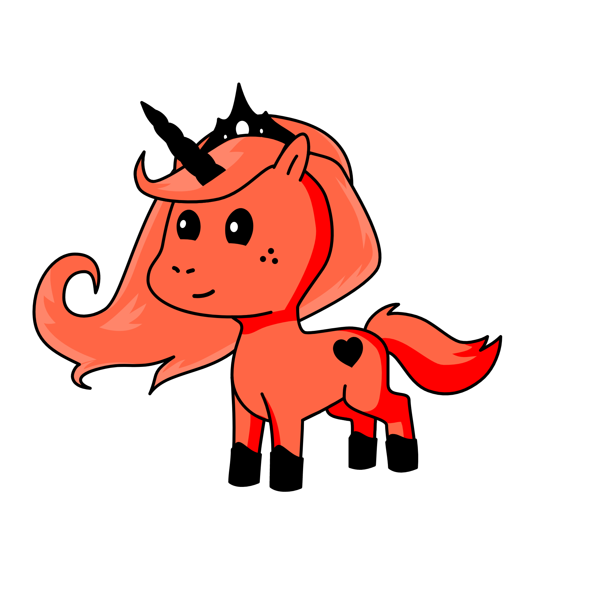 Strawberry, the unicorn