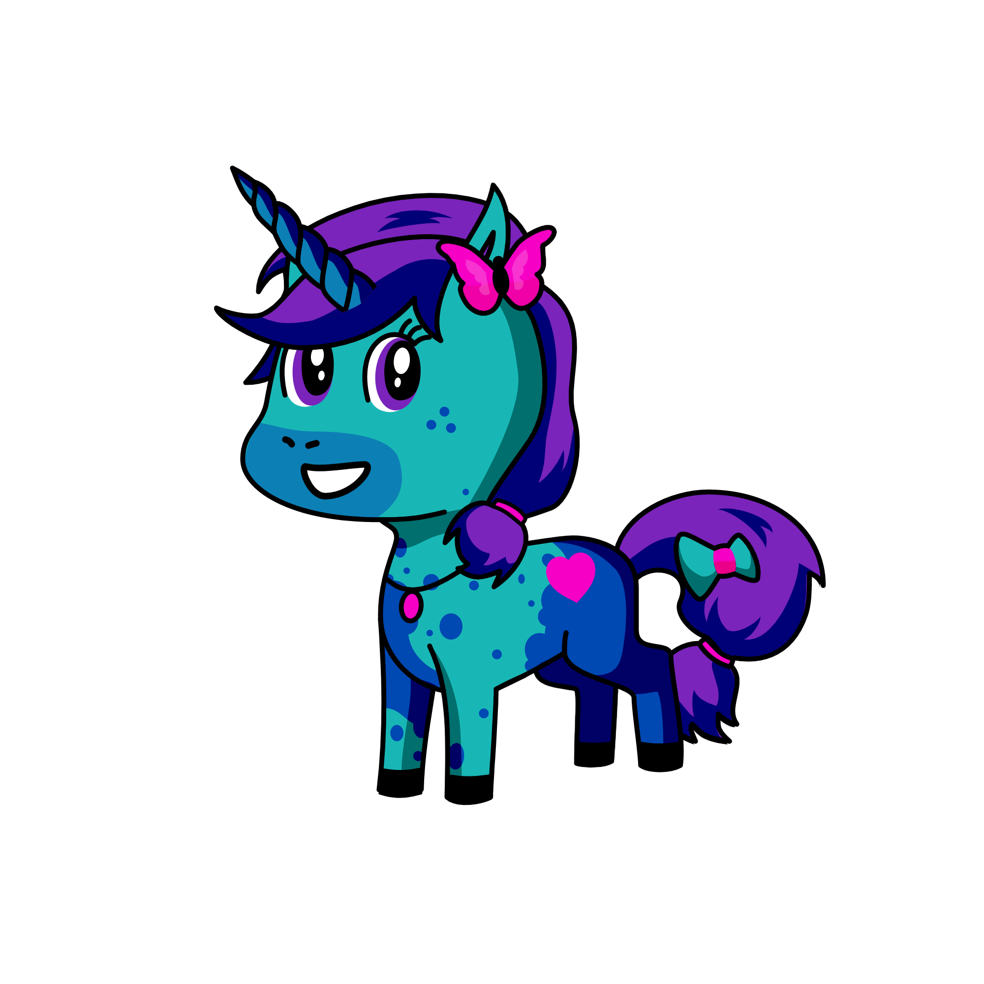 Violet, the unicorn