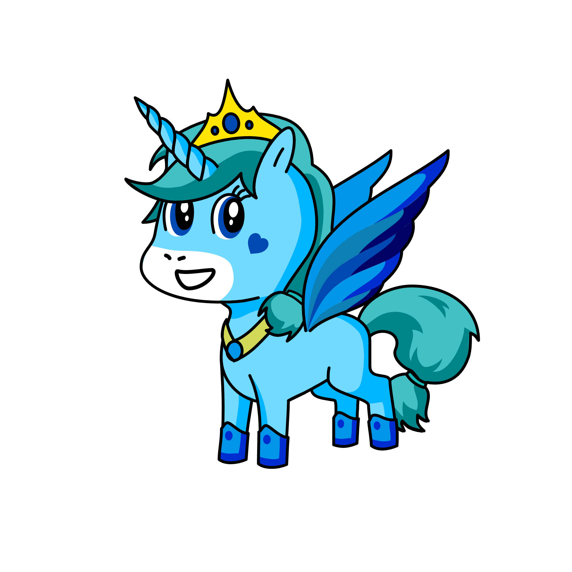 Wavy, the water unicorn🌊🦄, the unicorn