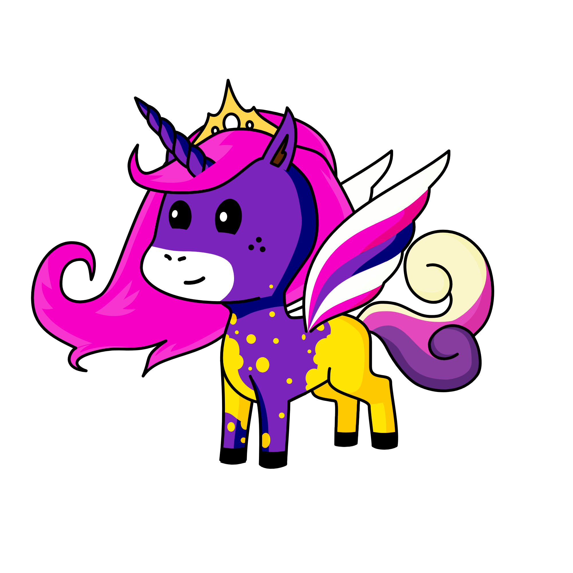 OMG MY UNICOR HAS WING IF YOU WANT WINGS THEN GO TO ABOUT AND SCROLL DOWN AND YOU WILL SEE WINGS., the unicorn