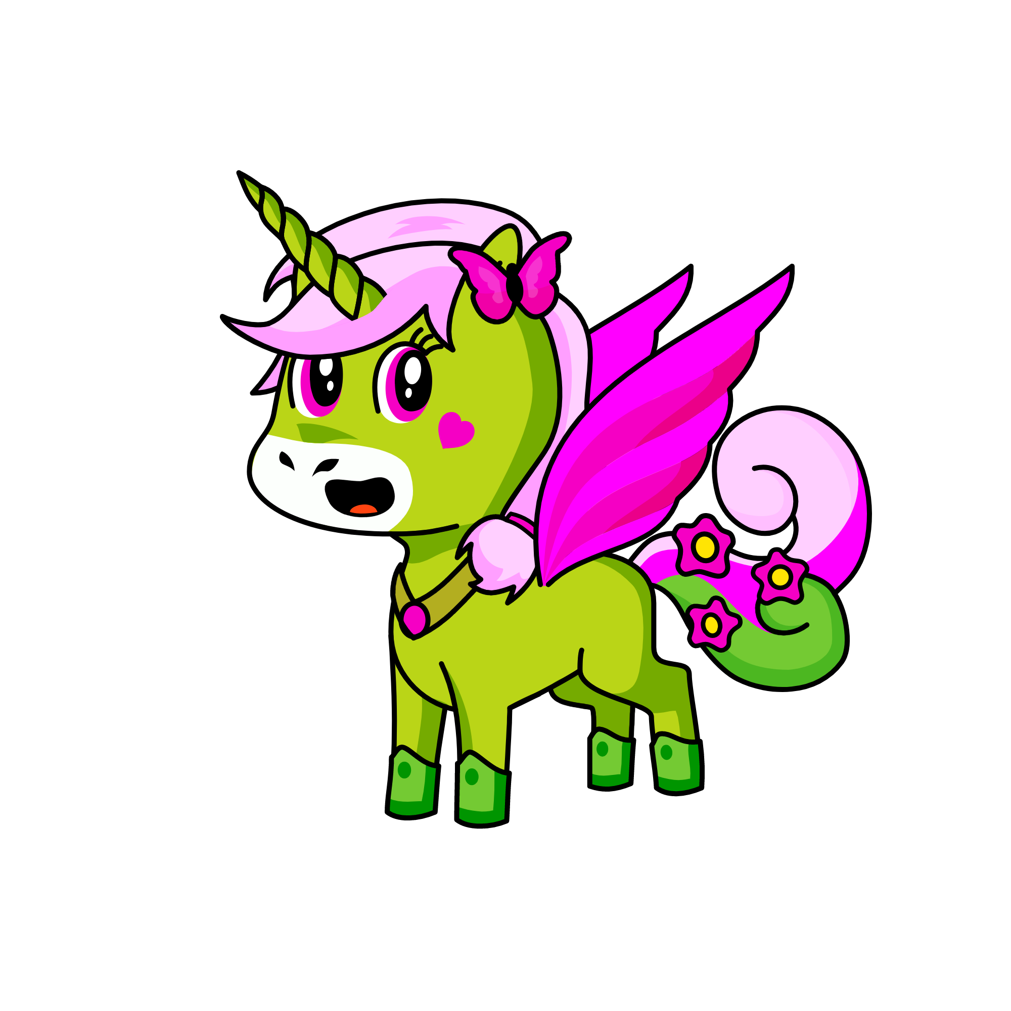 Flower, the spring unicorn🦋🦄, the unicorn