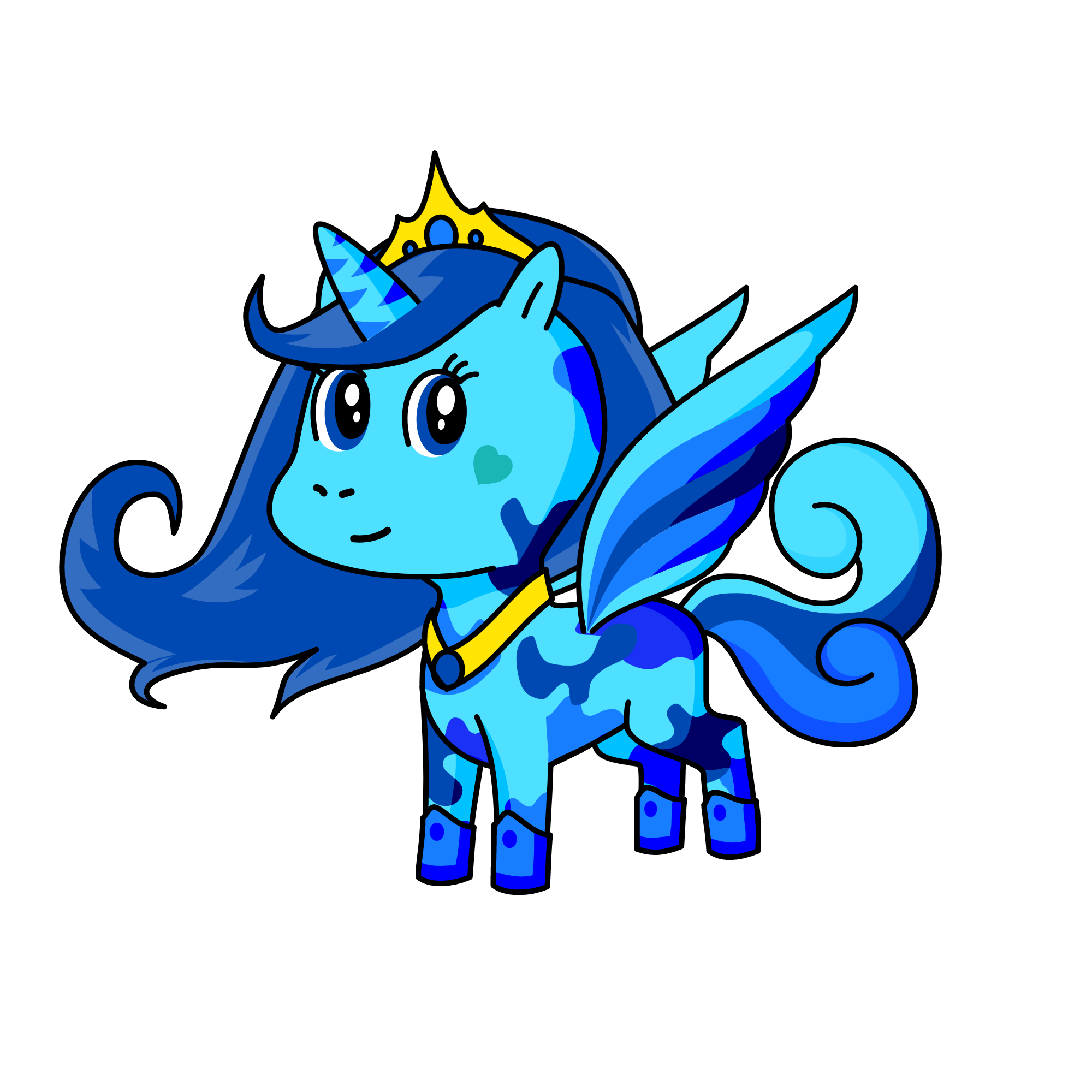 Icy Bon-Bon Blue, the unicorn