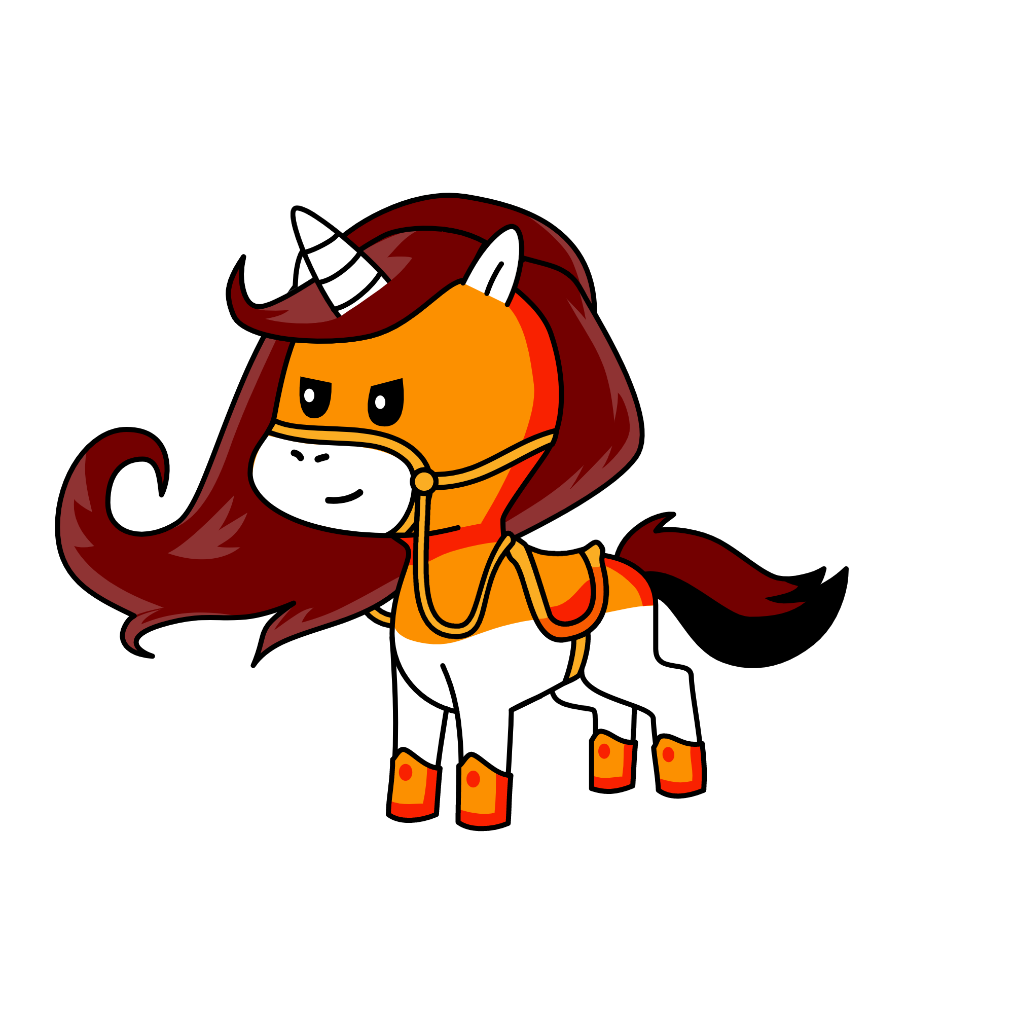 Champa the Pony says: 'Let's Race!', the unicorn